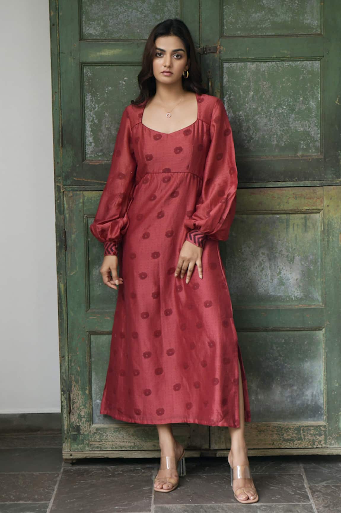 Taro Handwoven Chanderi Silk Dress