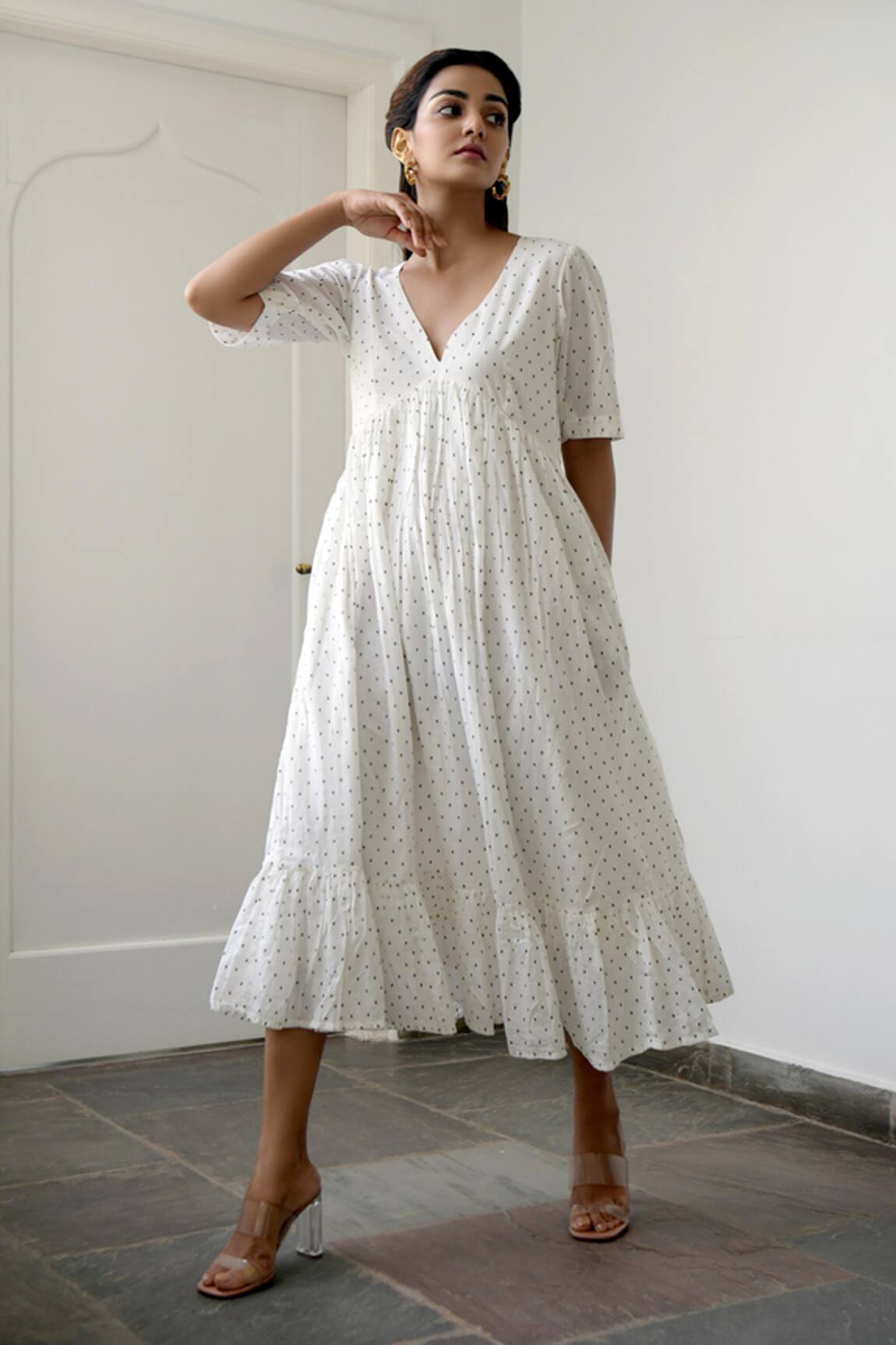 Taro Handwoven Cotton Dress