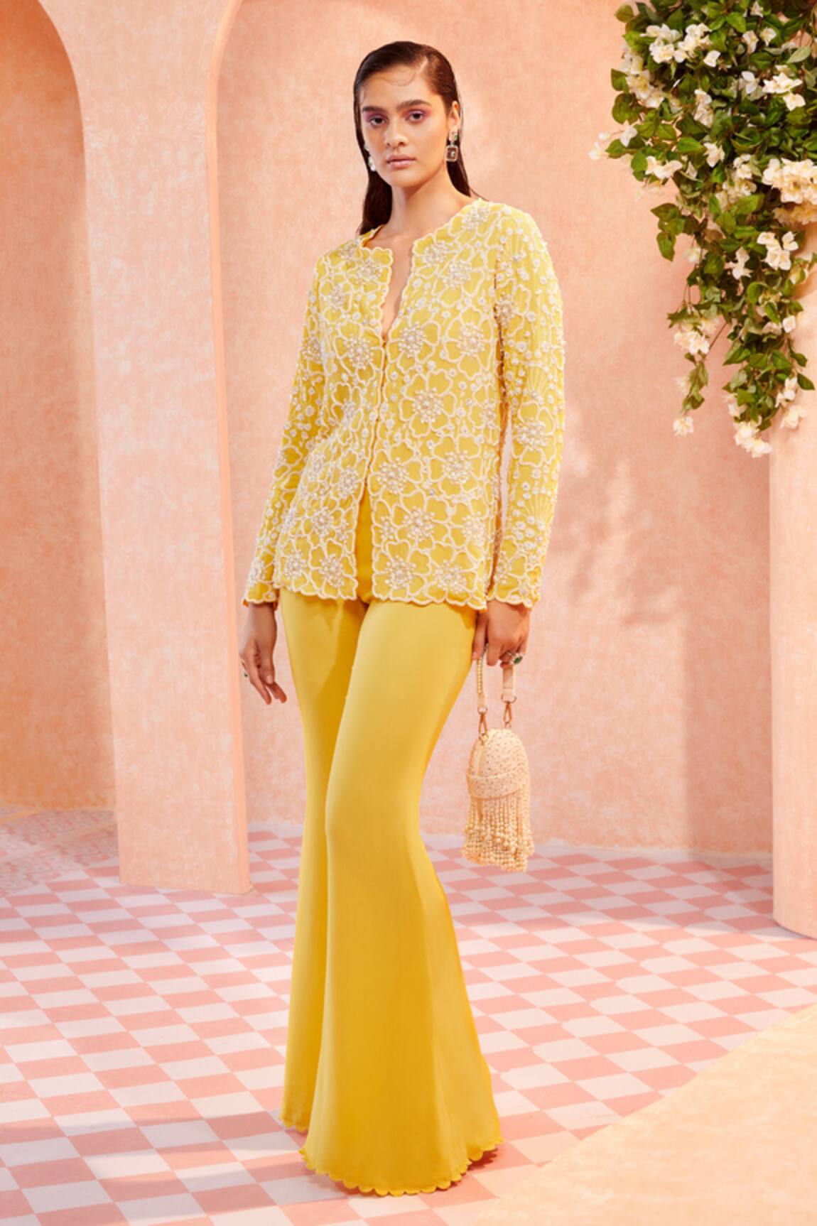 Ridhi Mehra Jeanne Embroidered Jacket & Pant Set