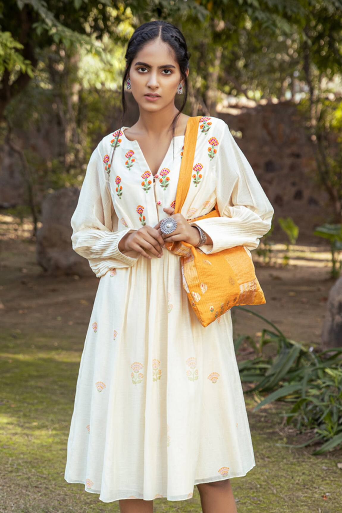 Neeta Bhargava Chanderi Silk Dress
