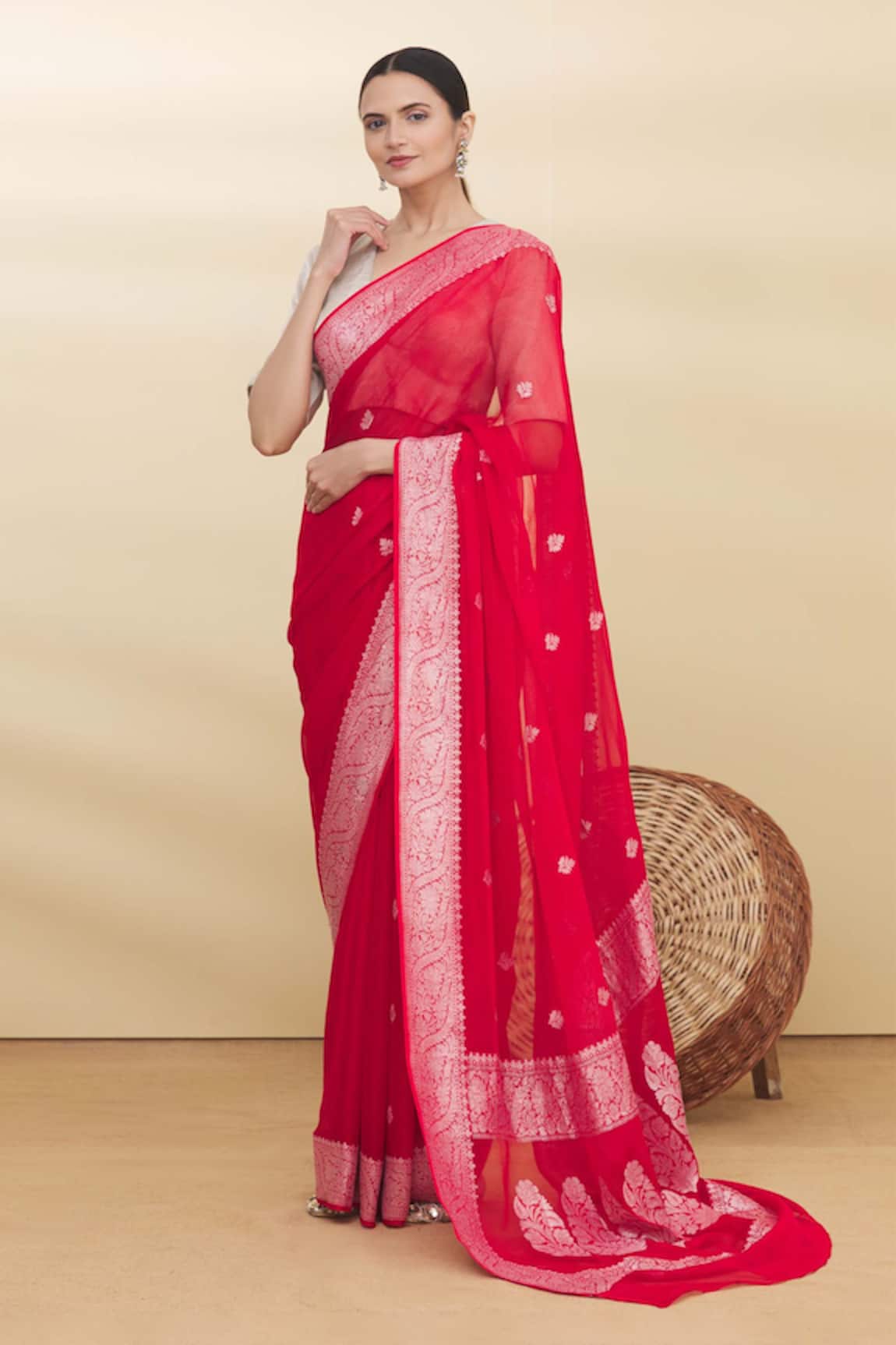 Pranay Baidya Banarasi Woven Saree