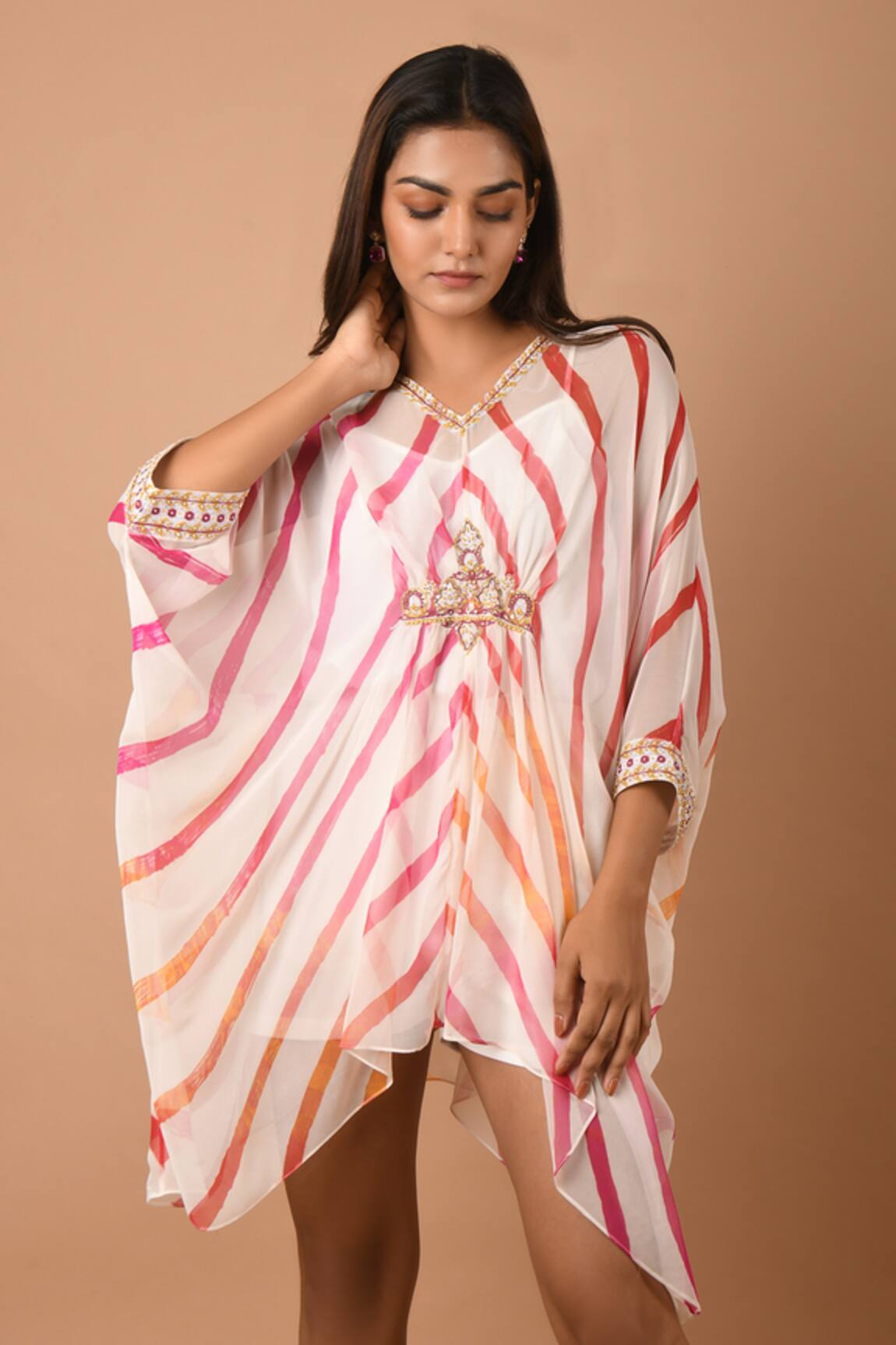 K-Anshika Printed Asymmetric Dress 