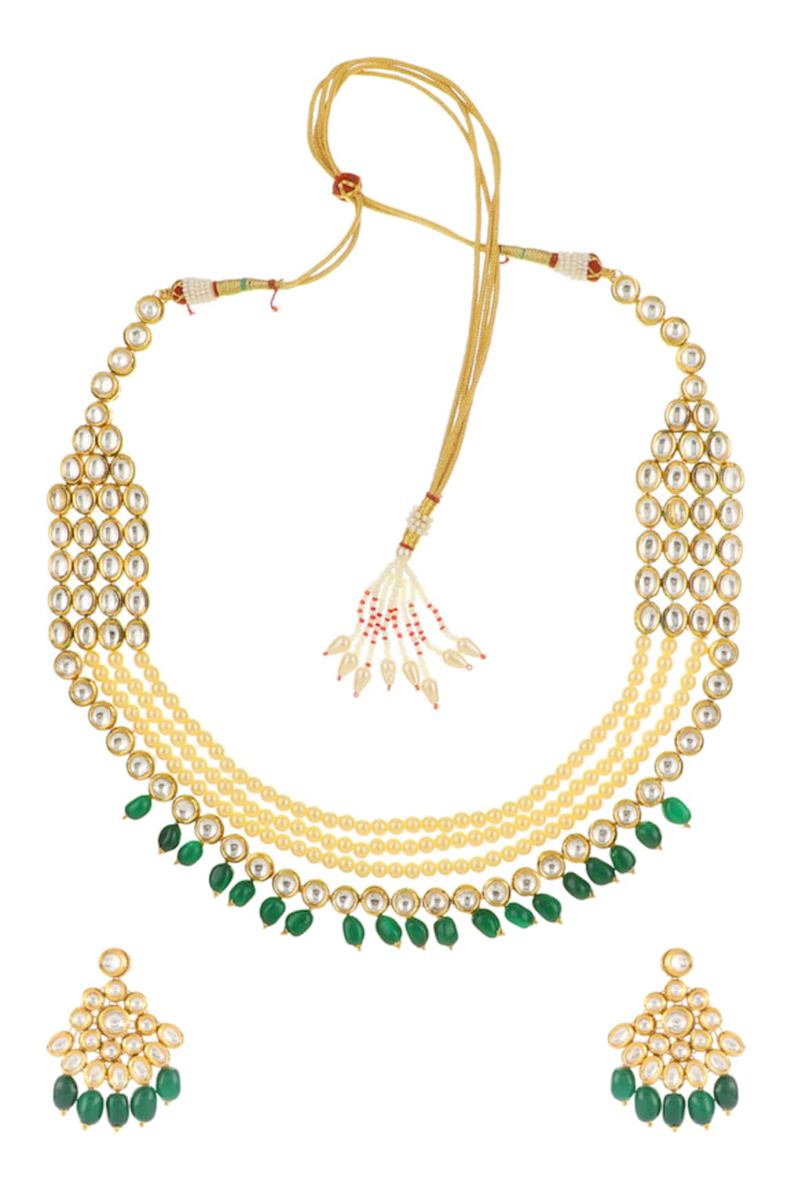 Aakarsha by Ajay Kundan Layered Necklace Set