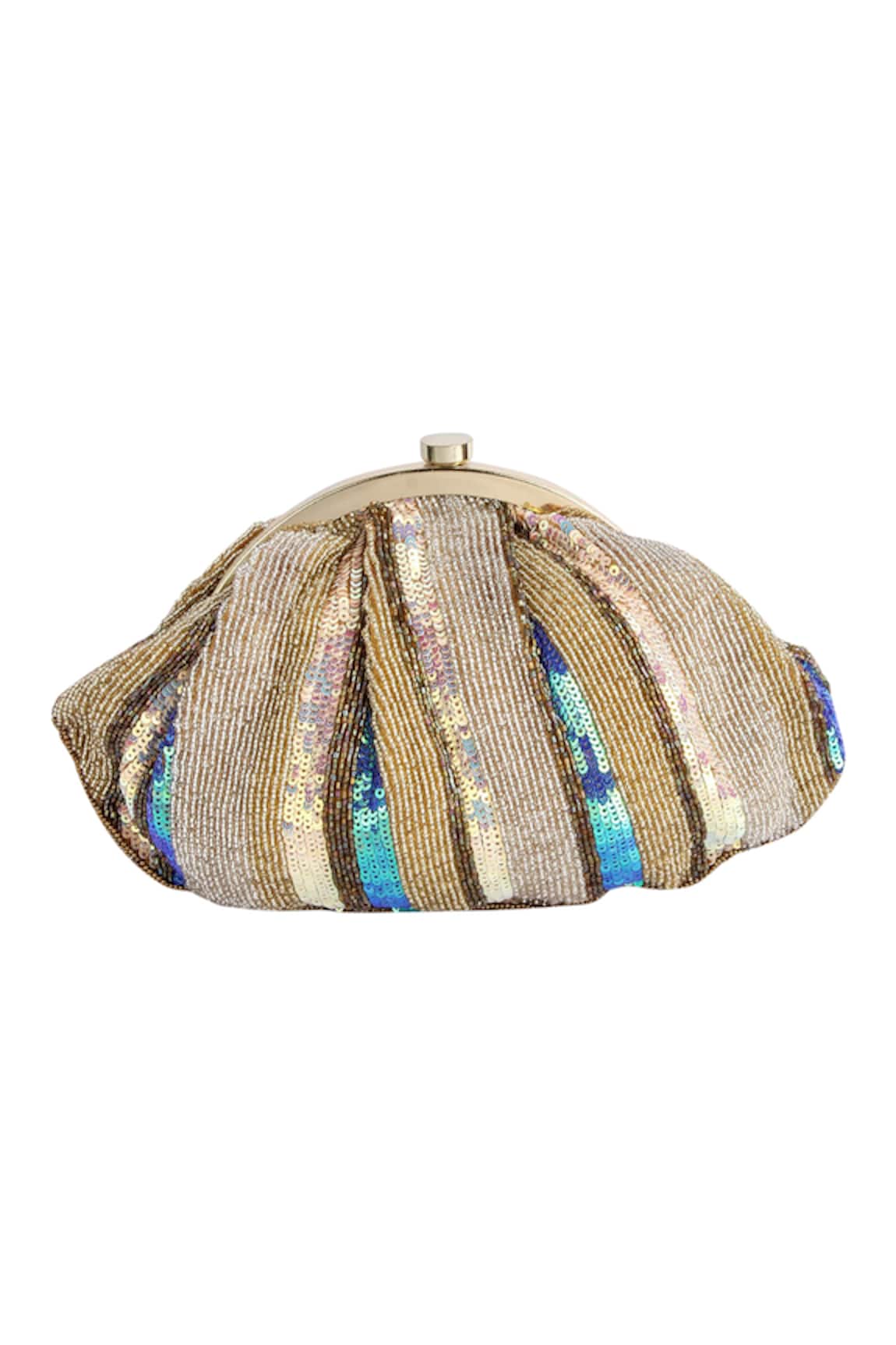 A Clutch Story Silk Sequin Clutch with Sling