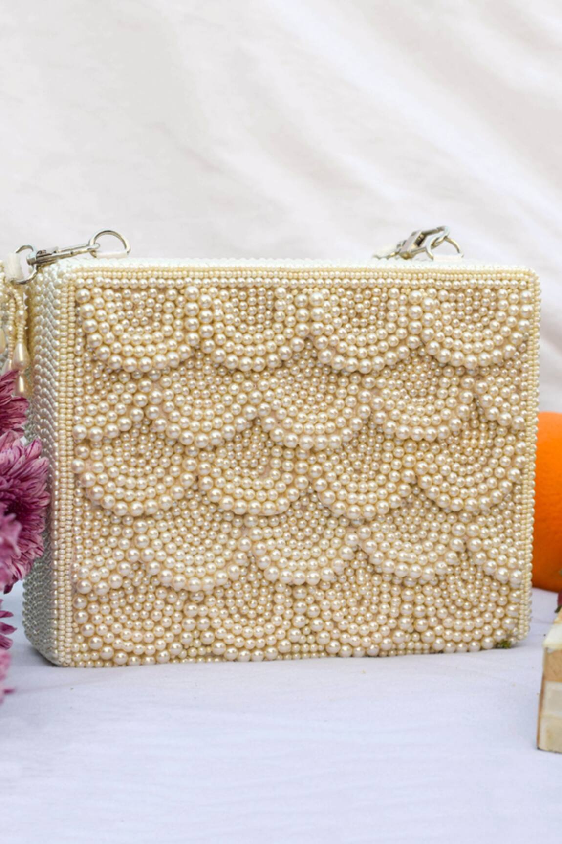 Eena Avnitha Velvet Box Clutch  