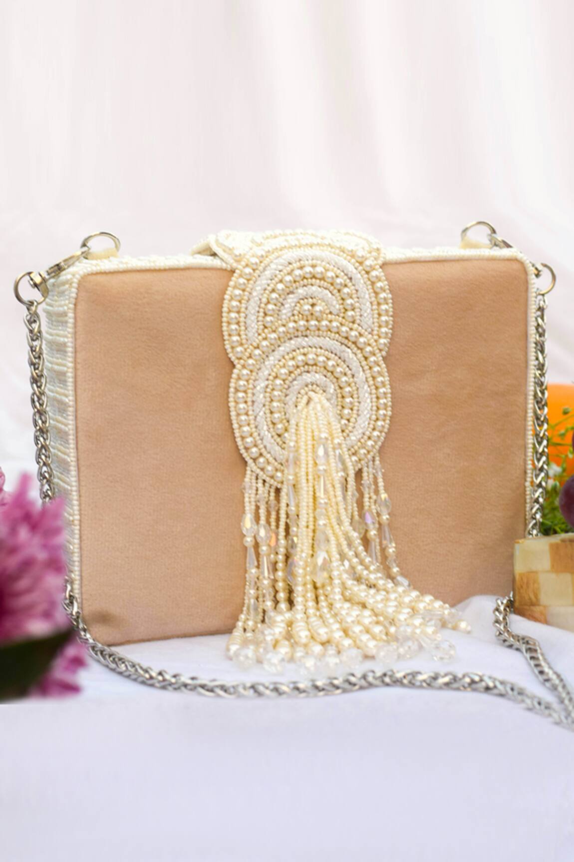 Eena Erisha Tassel Clutch with Sling
