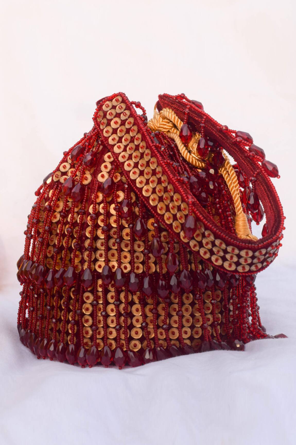 Eena Shayna Bead Tassel Potli Bag