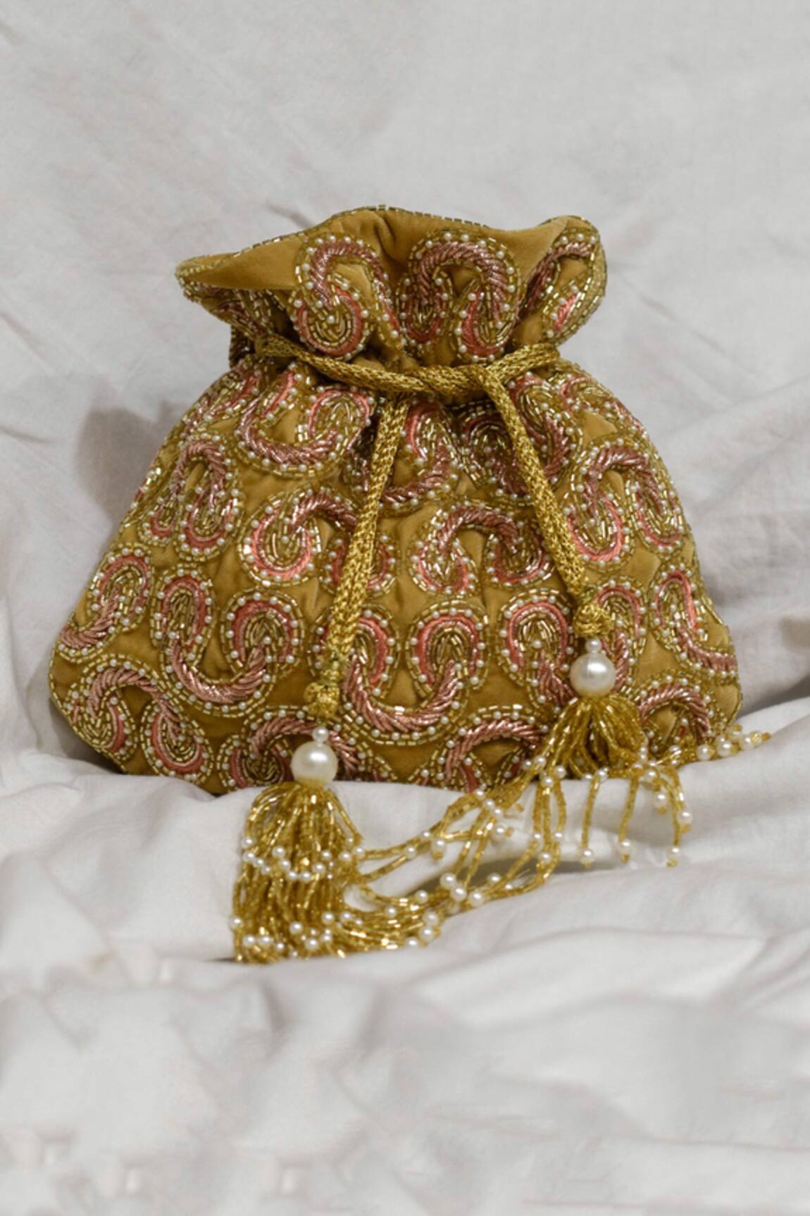 Eena Deleena Velvet Potli Bag
