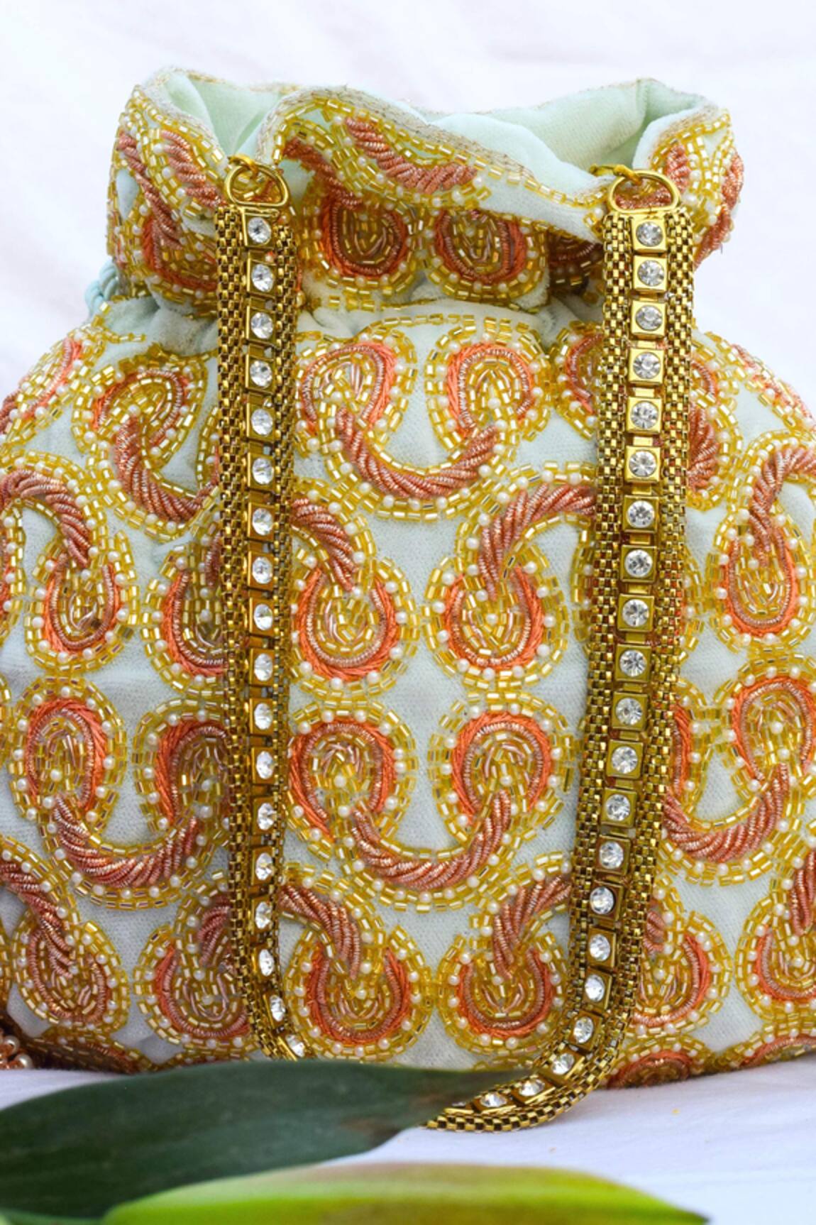 Eena Deleena Velvet Potli Bag