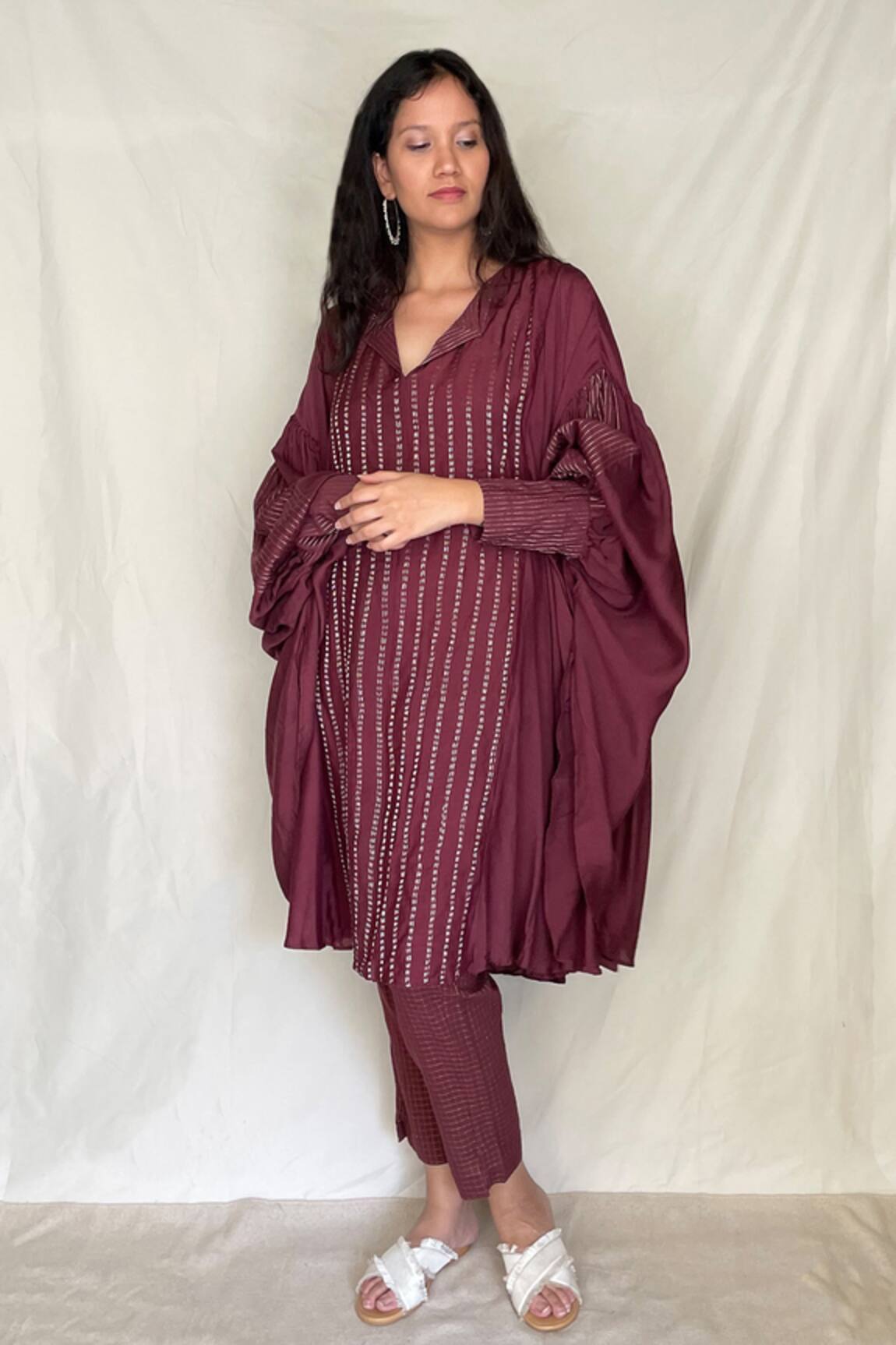 Chambray & Co. Embroidered Asymmetric Tunic 