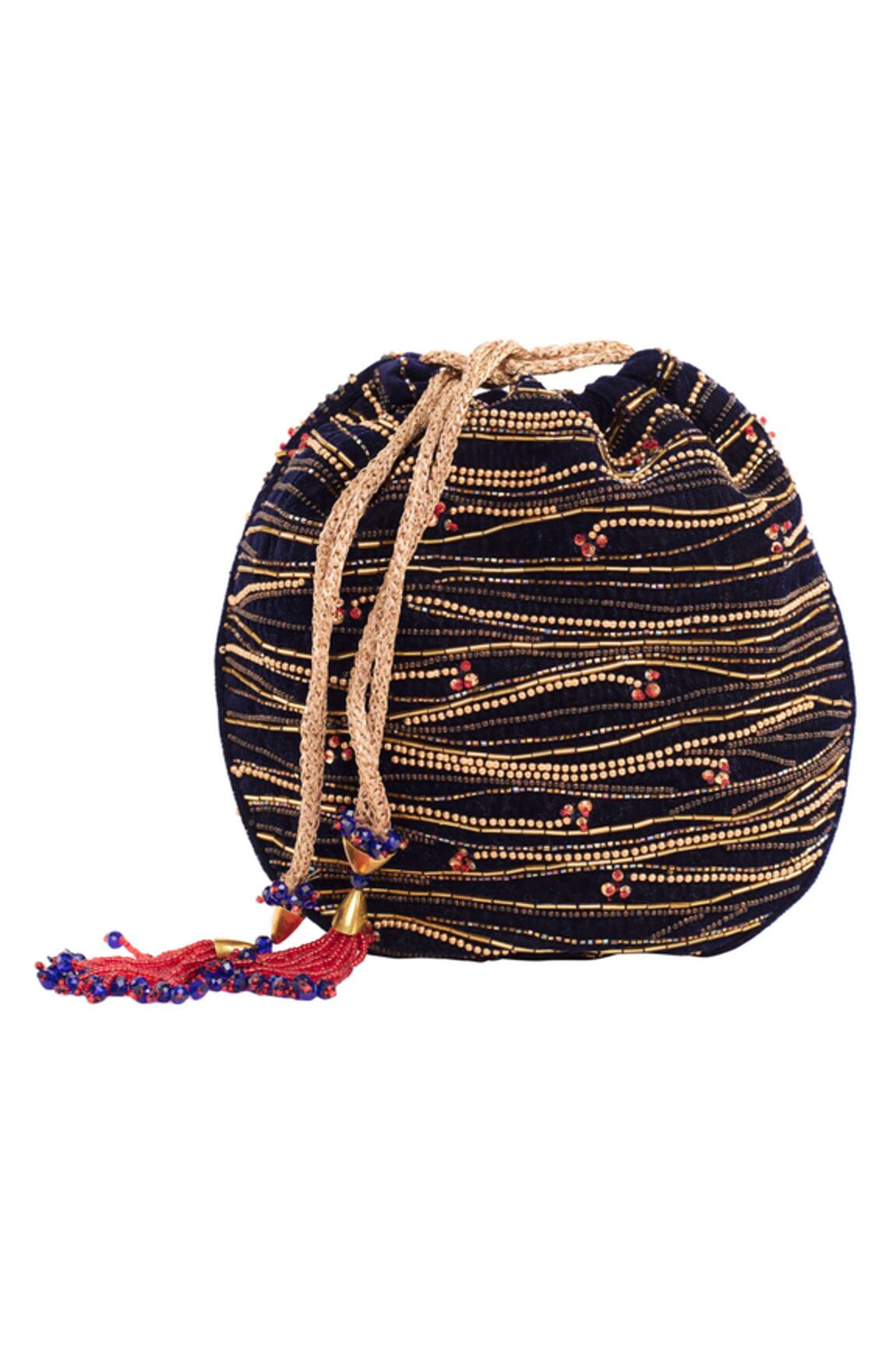 The Garnish Company Velvet Potli Bag