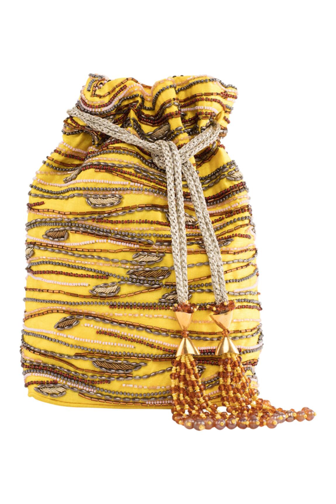 The Garnish Company Embroidered Potli Bag