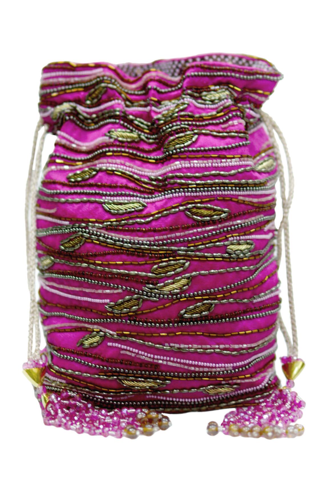 The Garnish Company Embroidered Potli Bag