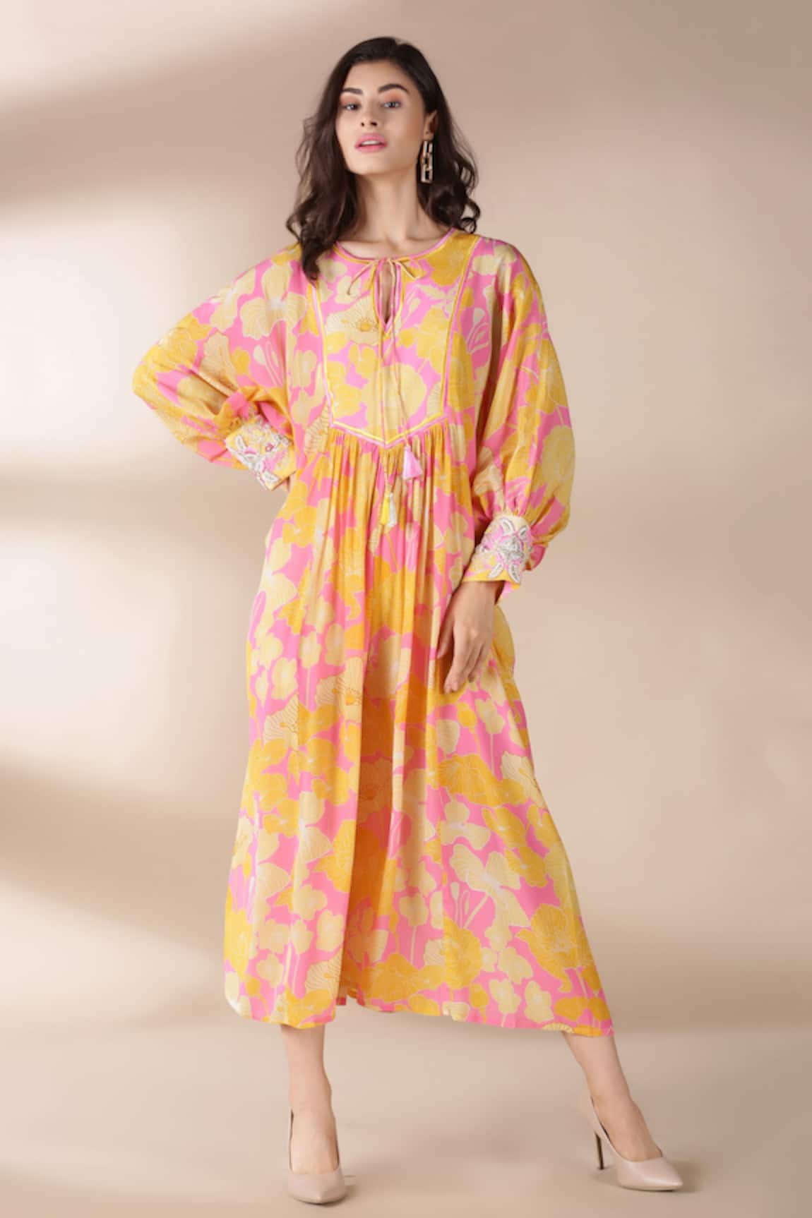 Archana Shah Floral Print Dress