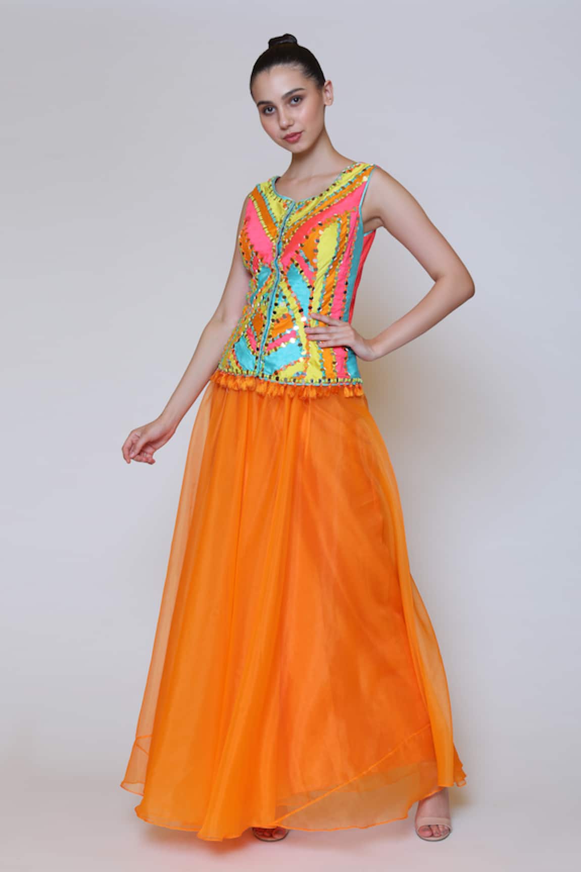 Preeti S Kapoor Embroidered Corset & Gharara Set