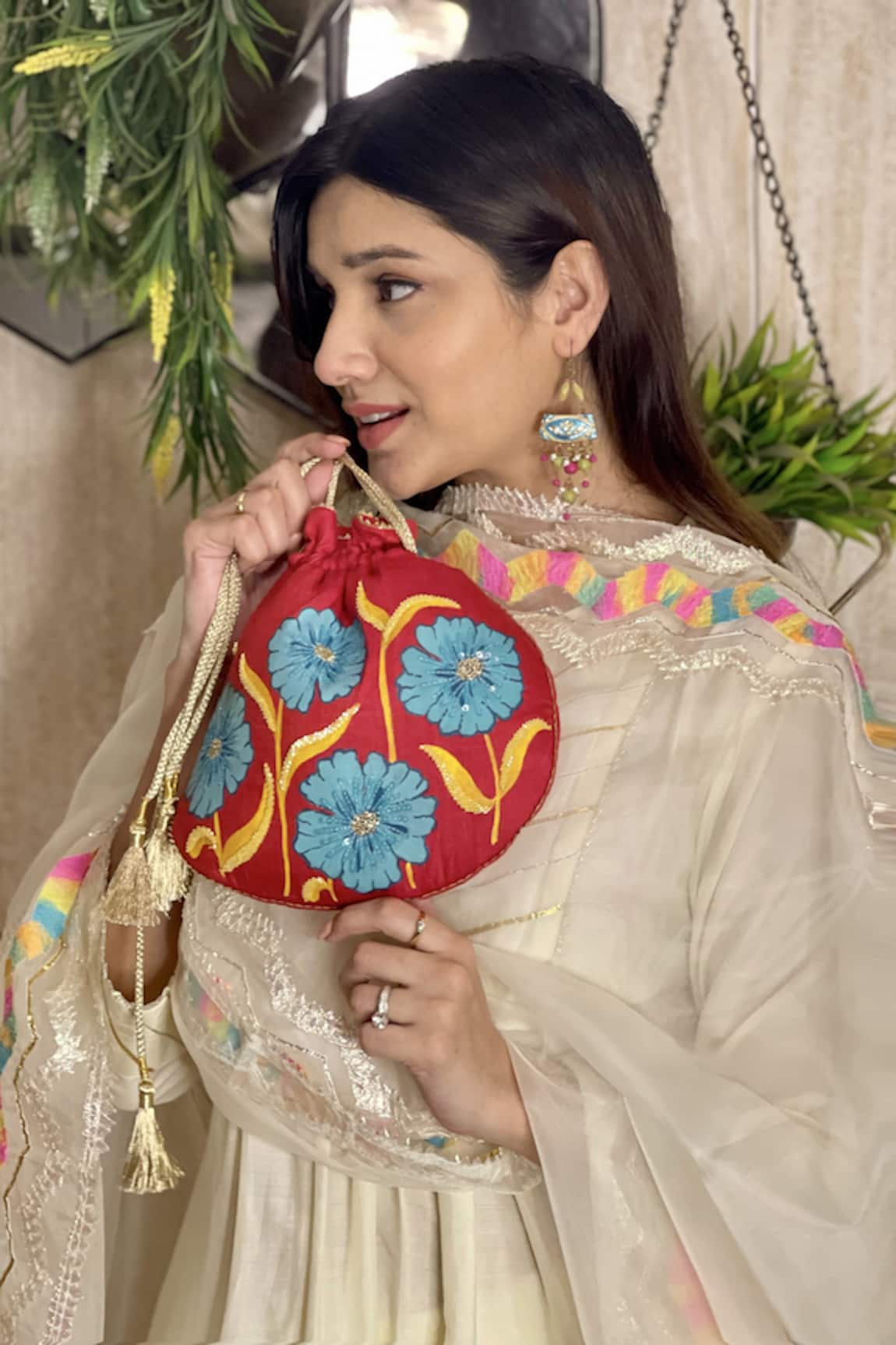 Anaya by Akruthi Embroidered Potli Bag