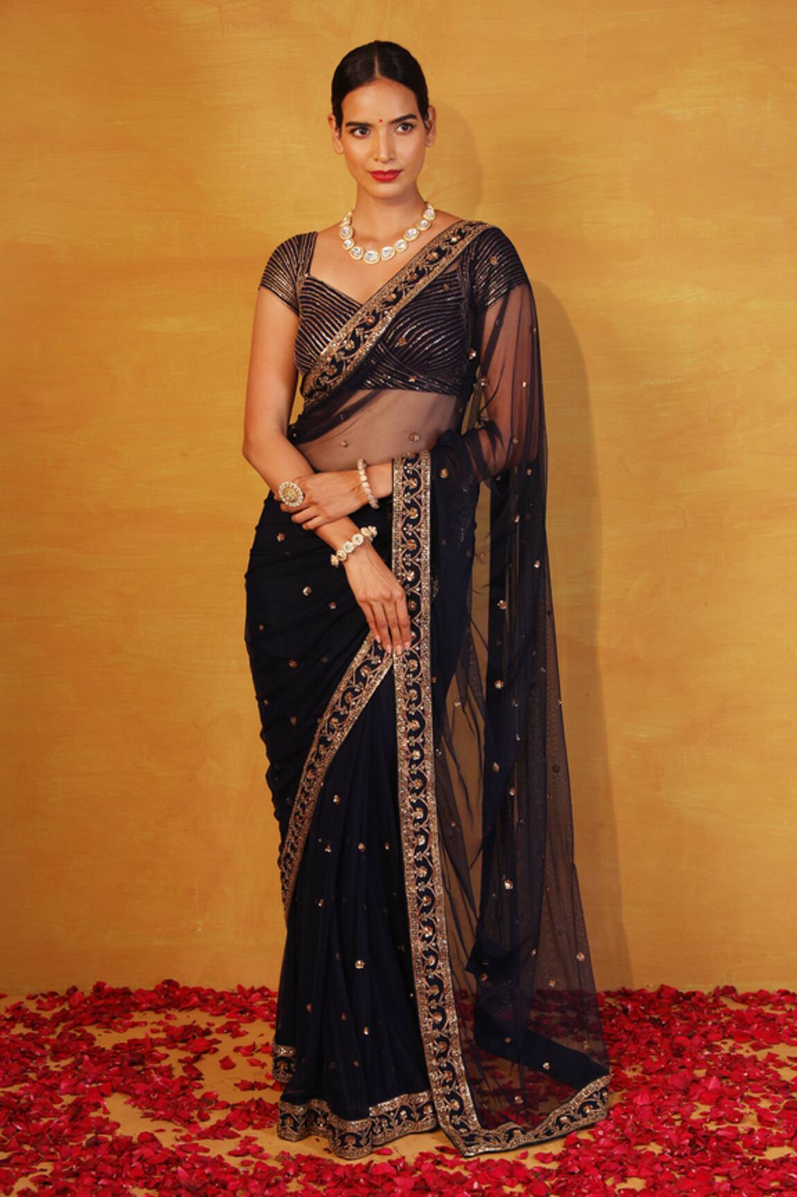 Esha Koul Embroidered Saree with Blouse