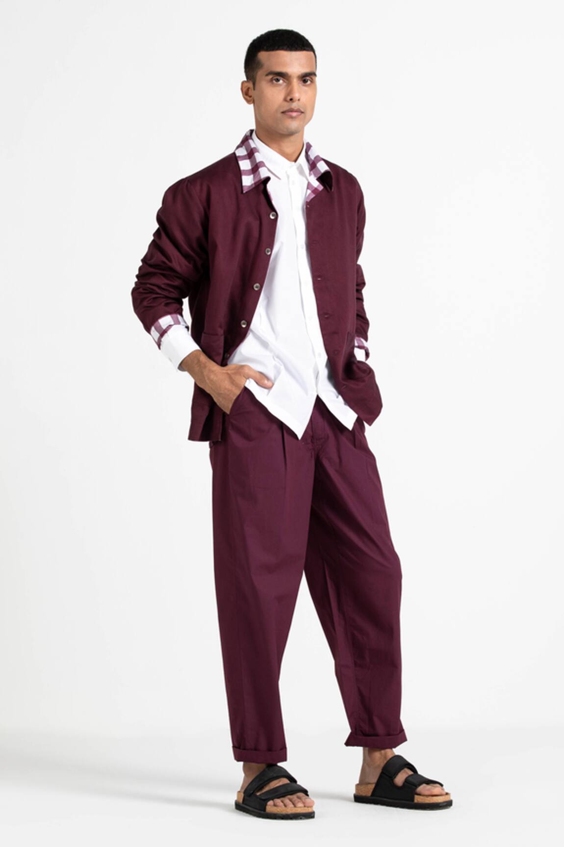 Three Front Pleated Pant
