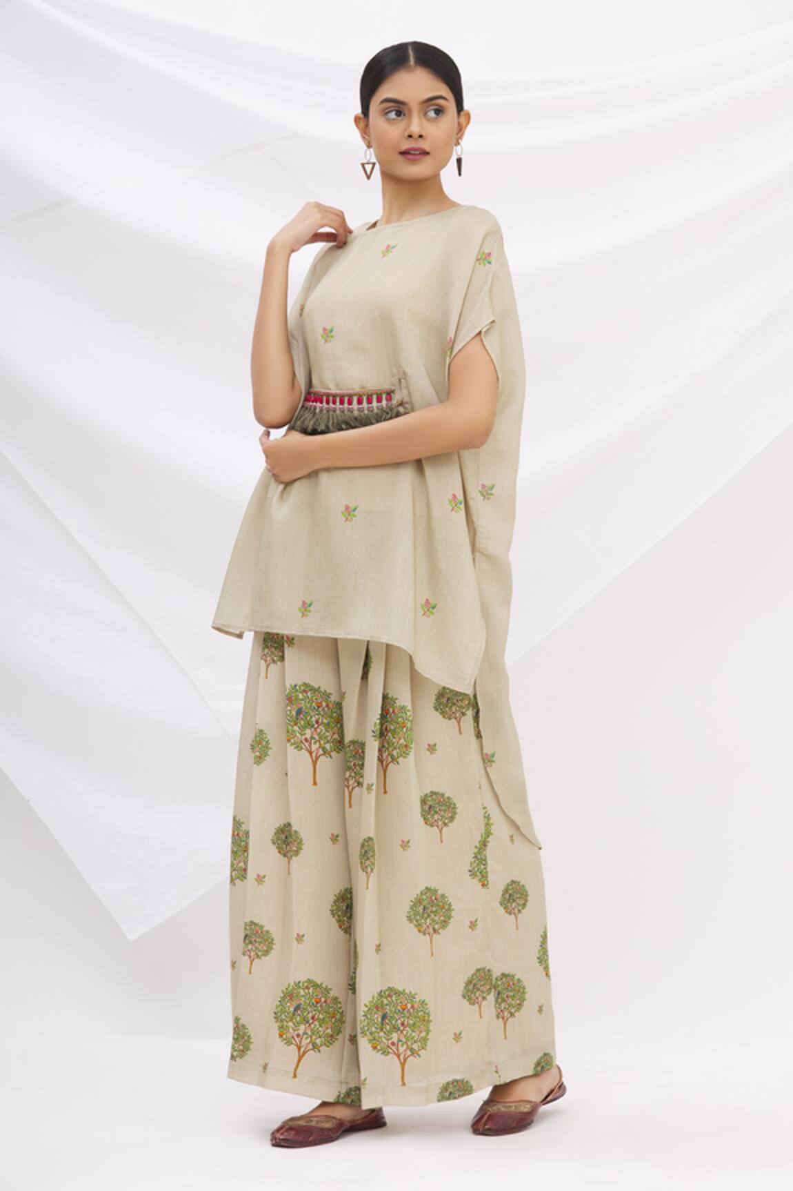 17:17 By Simmi Saboo Chanderi Silk Kurta & Pant Set 