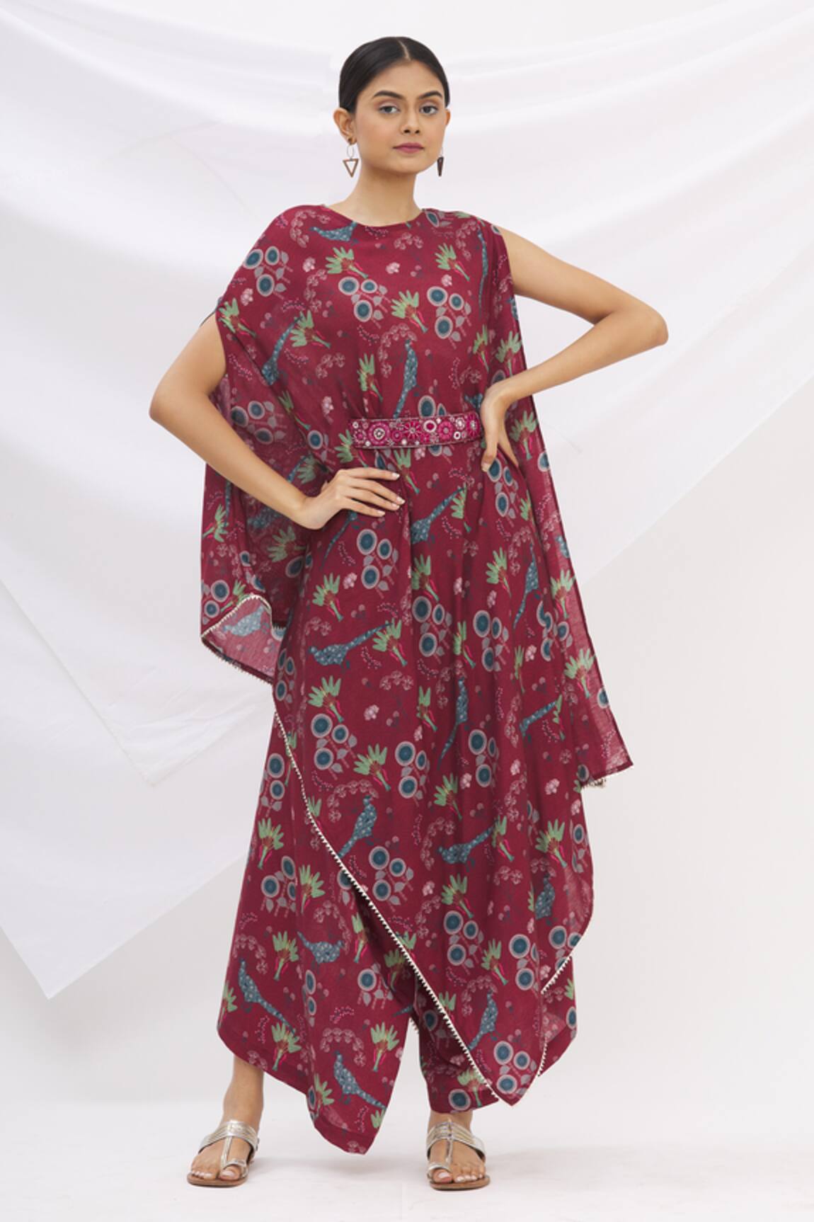 17:17 By Simmi Saboo Chanderi Silk Kurta & Pant Set 