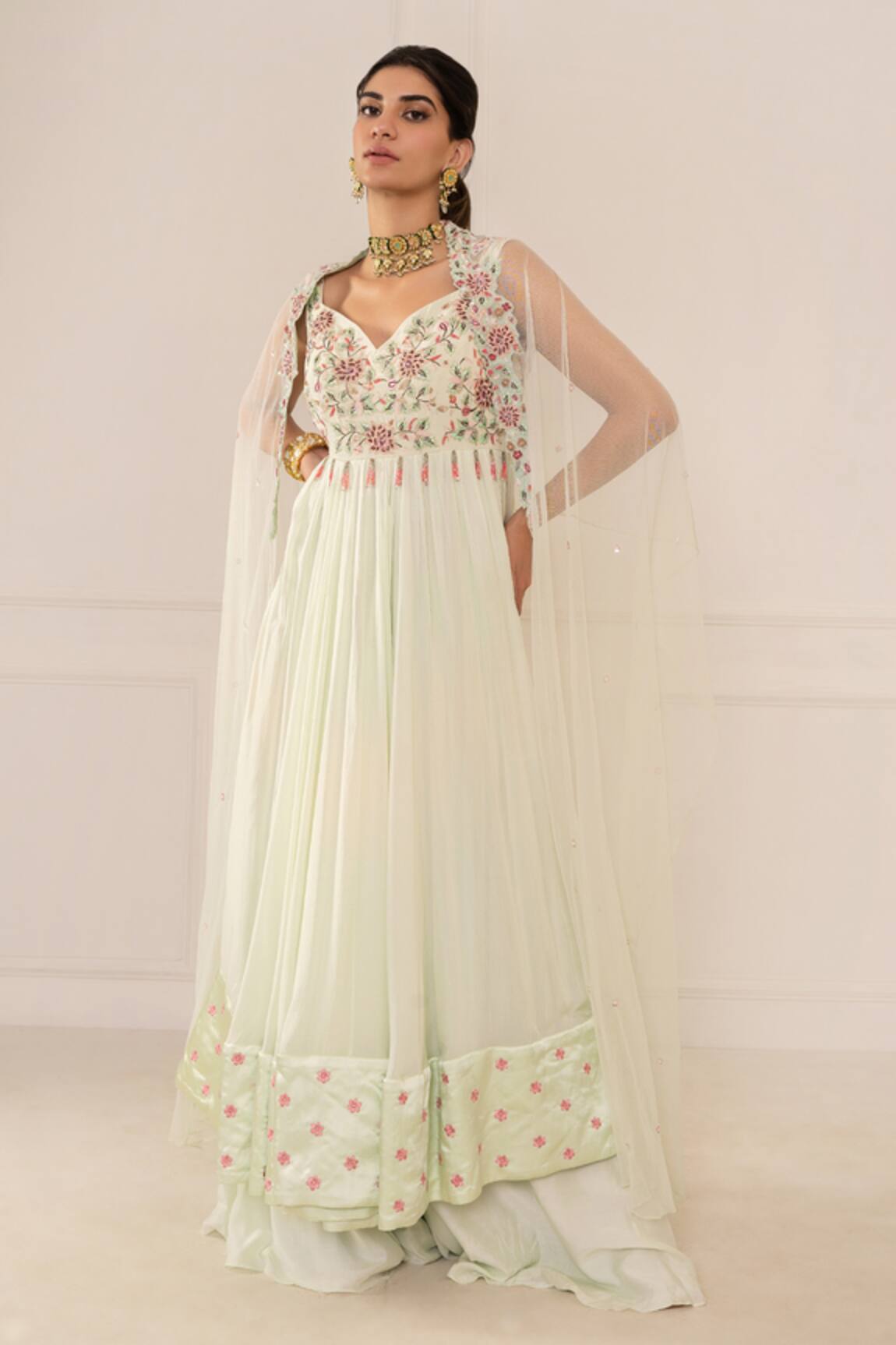Mani Bhatia Embroidered Anarkali Set