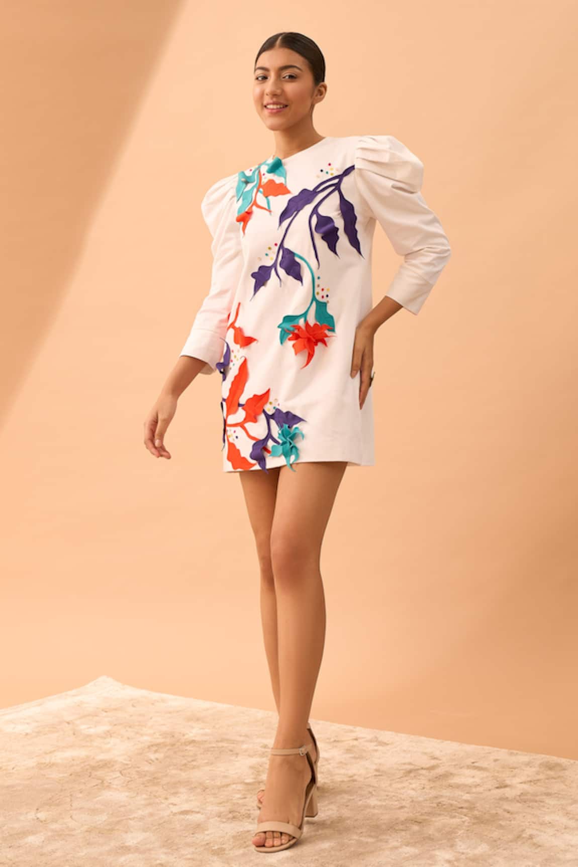 Vidhi Wadhwani Applique Structured Dress