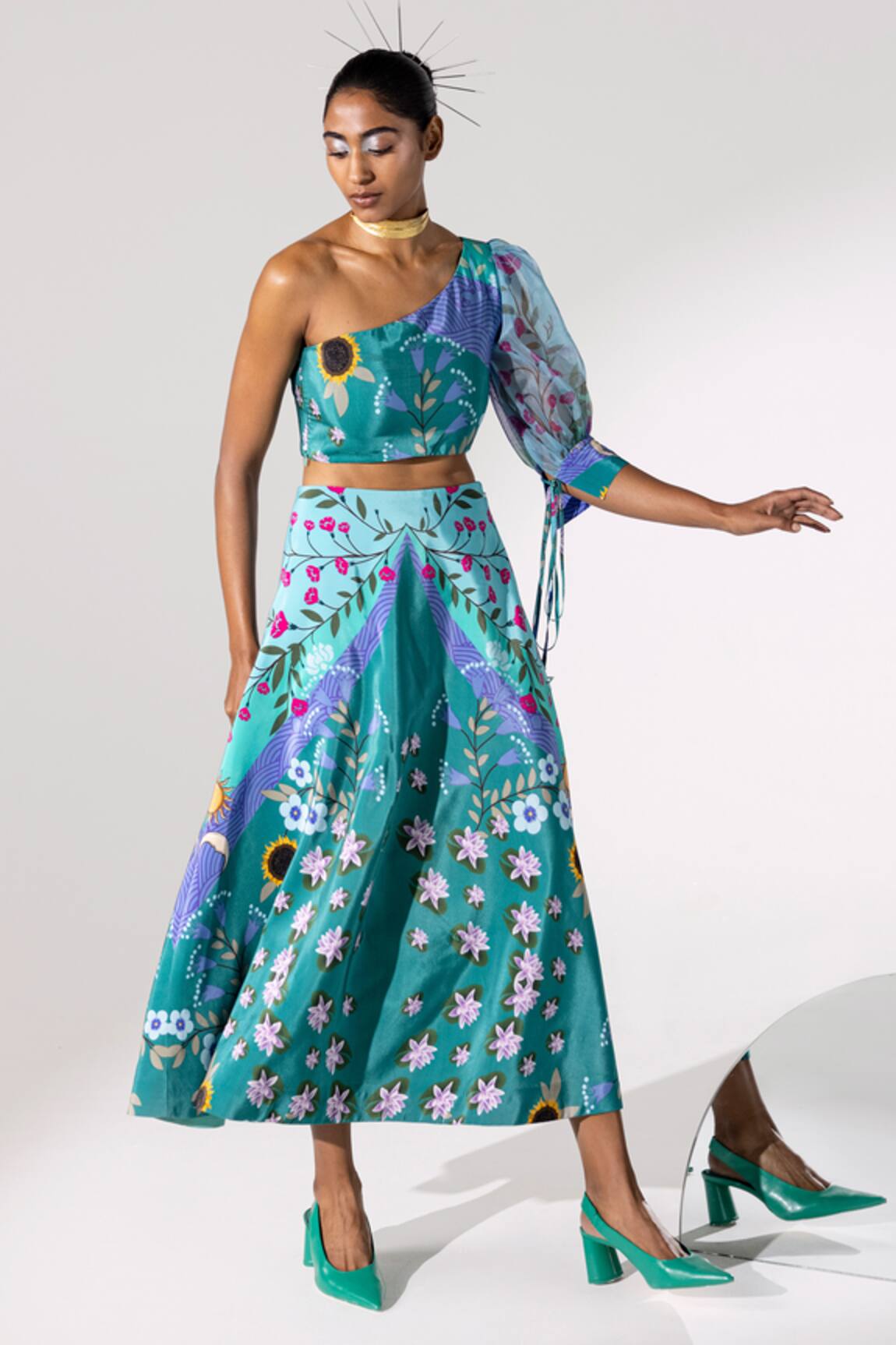Limerick By Abirr N' Nanki Printed Skirt 