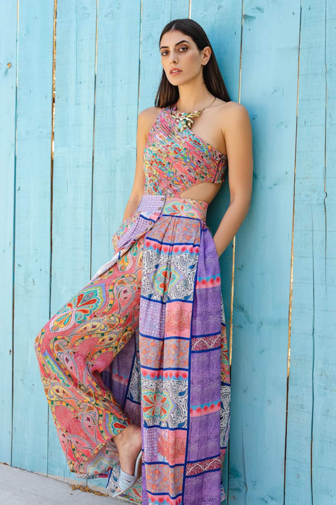 Shruti Sancheti Printed Jumpsuit With Skirt