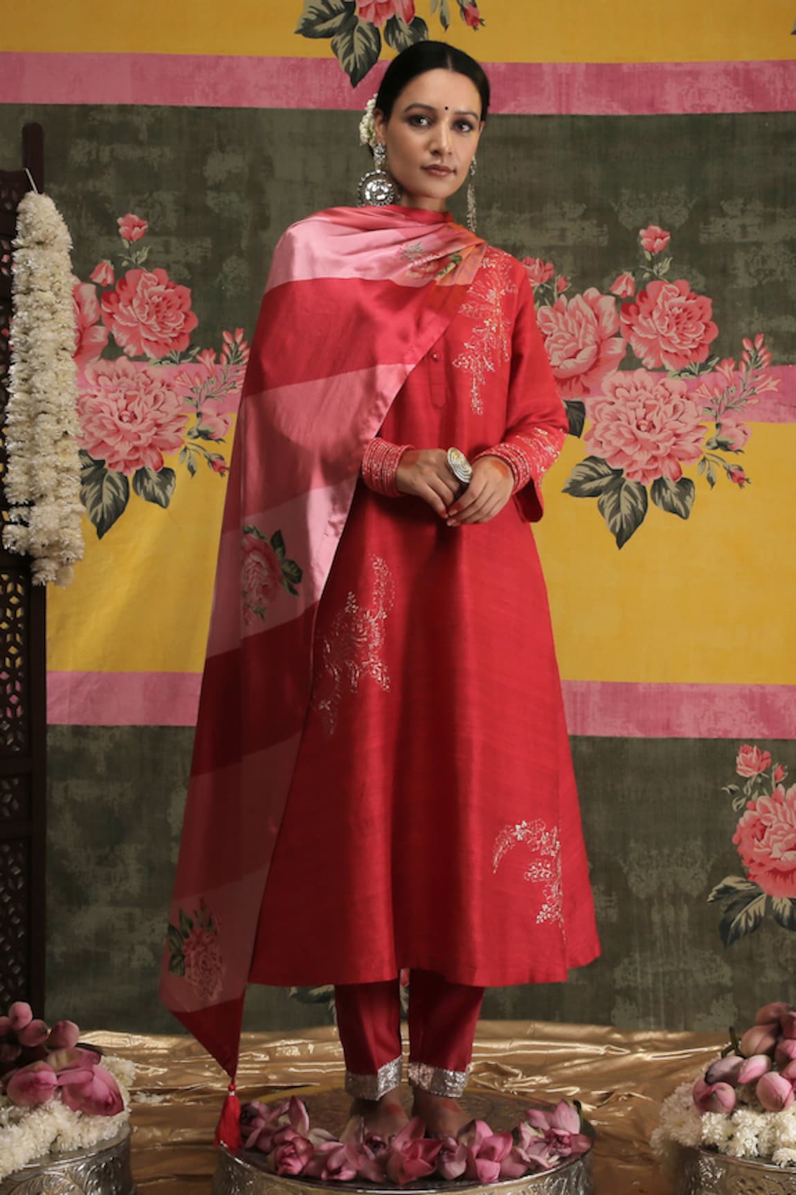 Vrinda by Pundrik Dubey Sandli Laal Bagh Anarkali Set