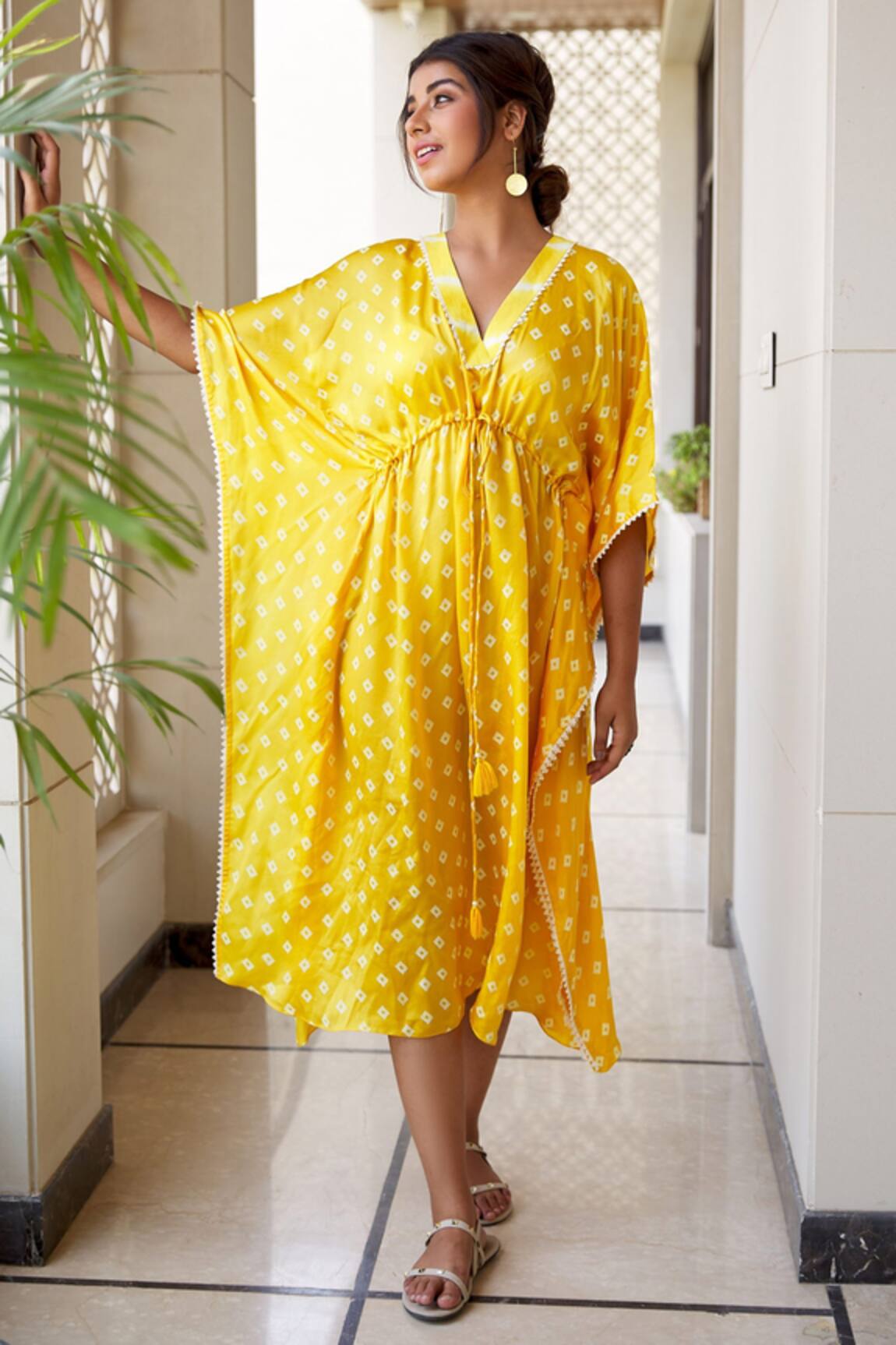 Ruchira Nangalia Bandhani Kaftan Dress