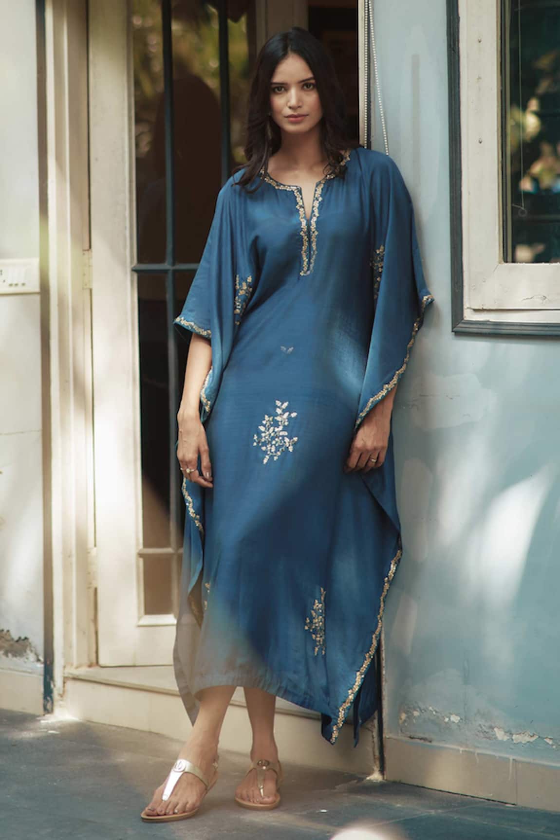 House Of Pink Embroidered Kaftan