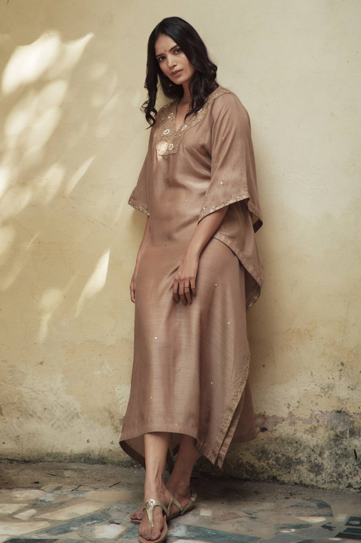 House Of Pink Embroidered Kaftan