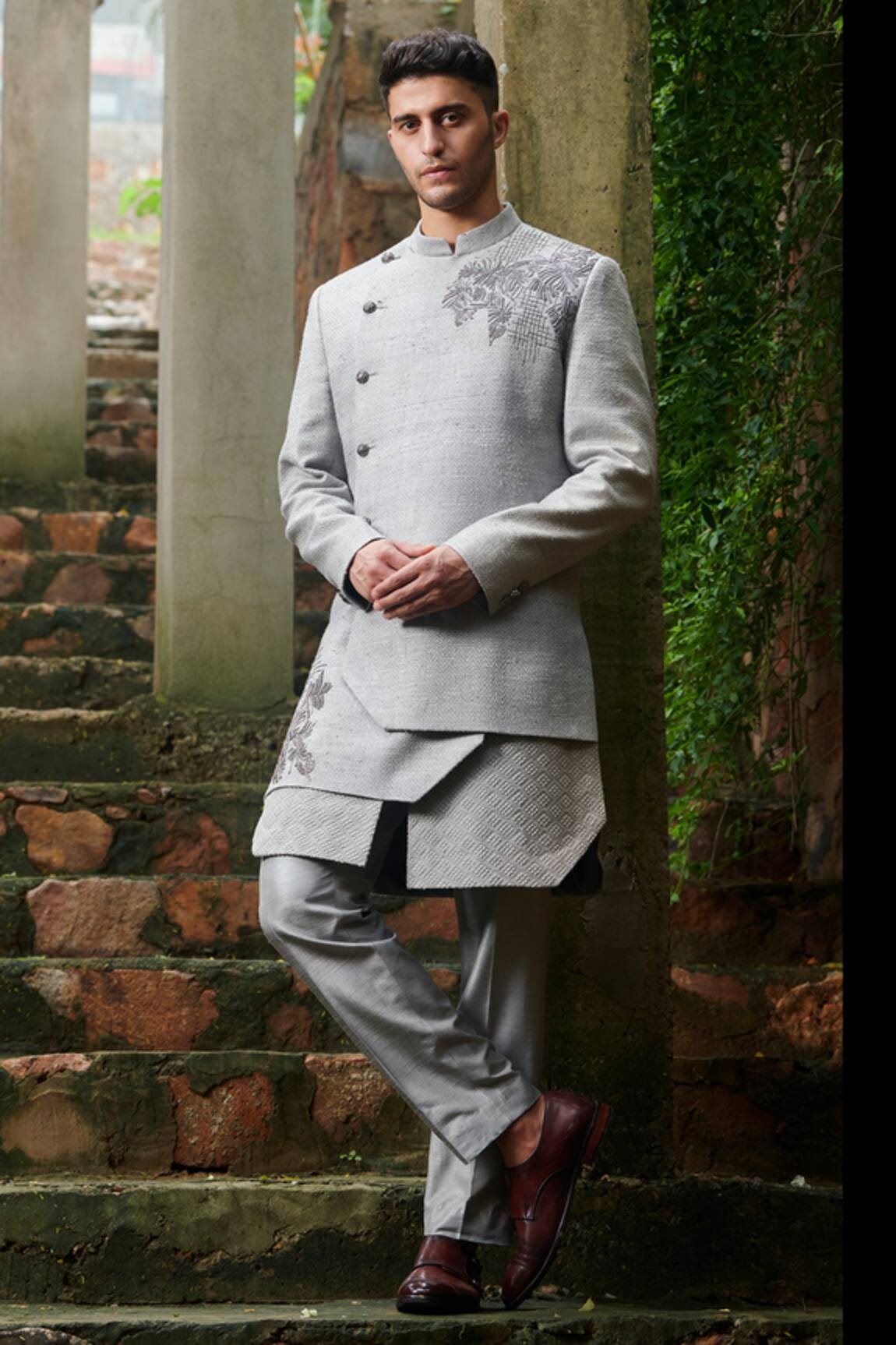 Rachit Khanna Layered Sherwani Set