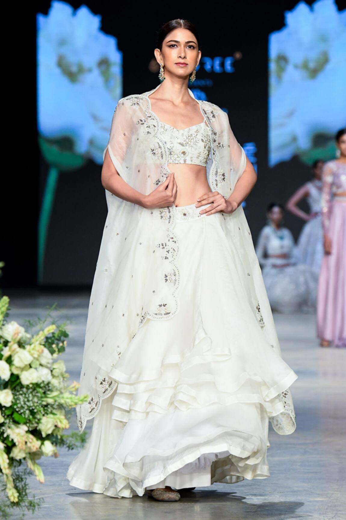 Shikha And Srishti Design Organza Jacket Lehenga Set