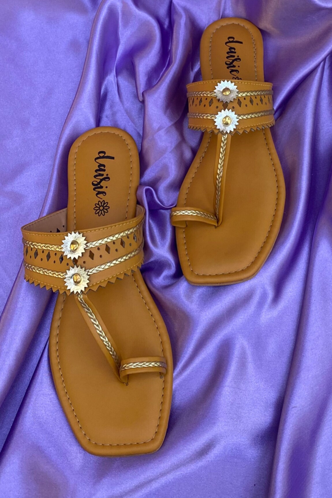 Daisie Embellished Kolhapuri Flats