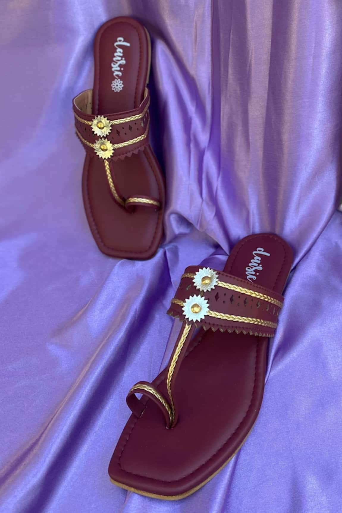 Daisie Embellished Kolhapuri Flats