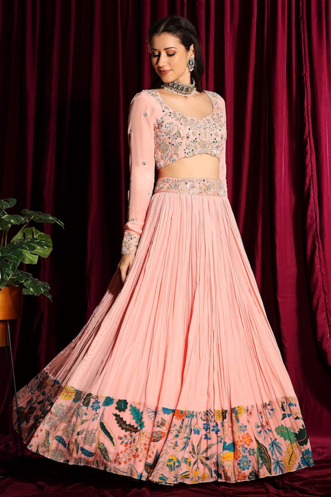 Aayushi Maniar Gathered Lehenga Set