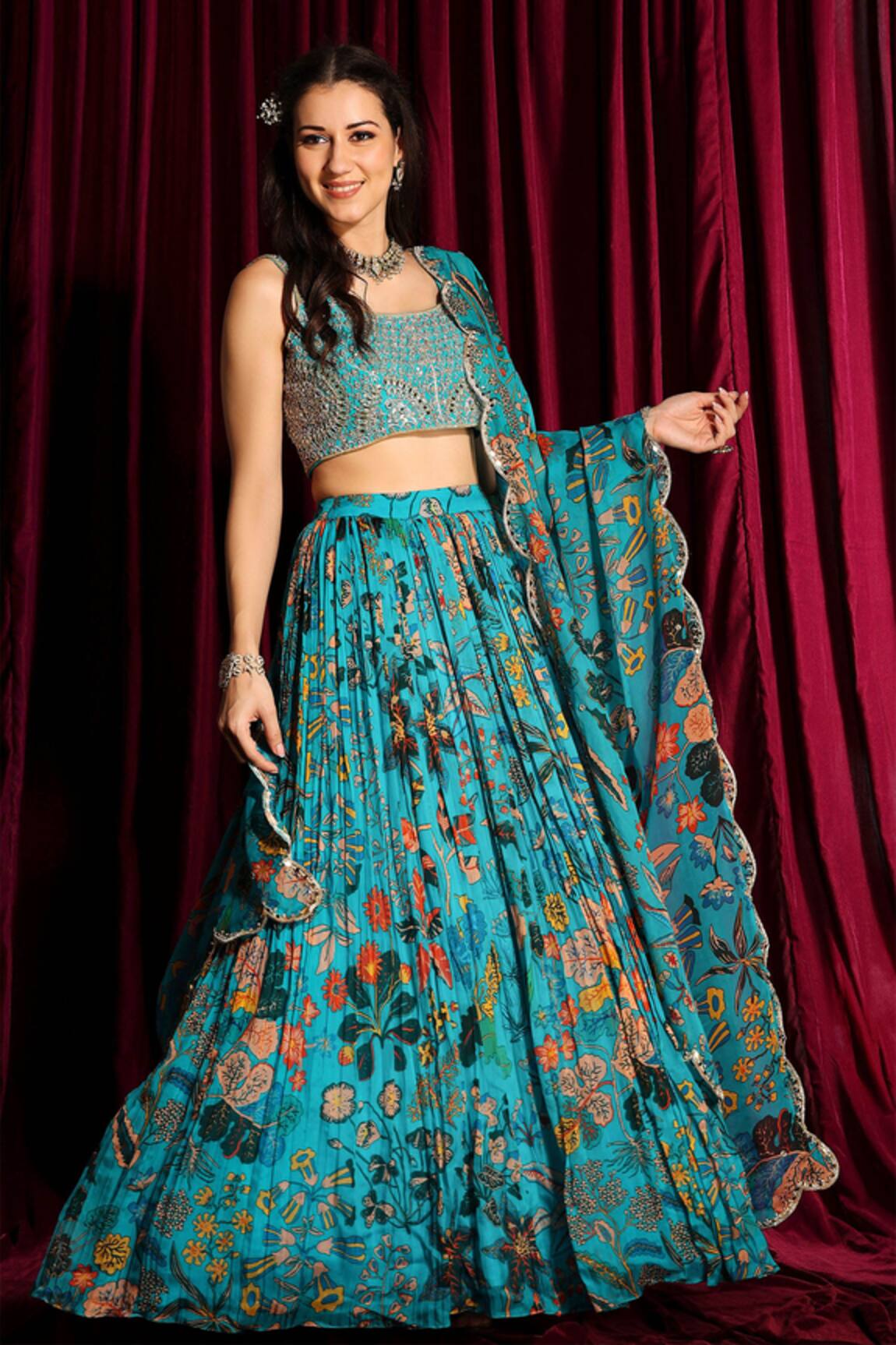 Aayushi Maniar Floral Motif Lehenga Set