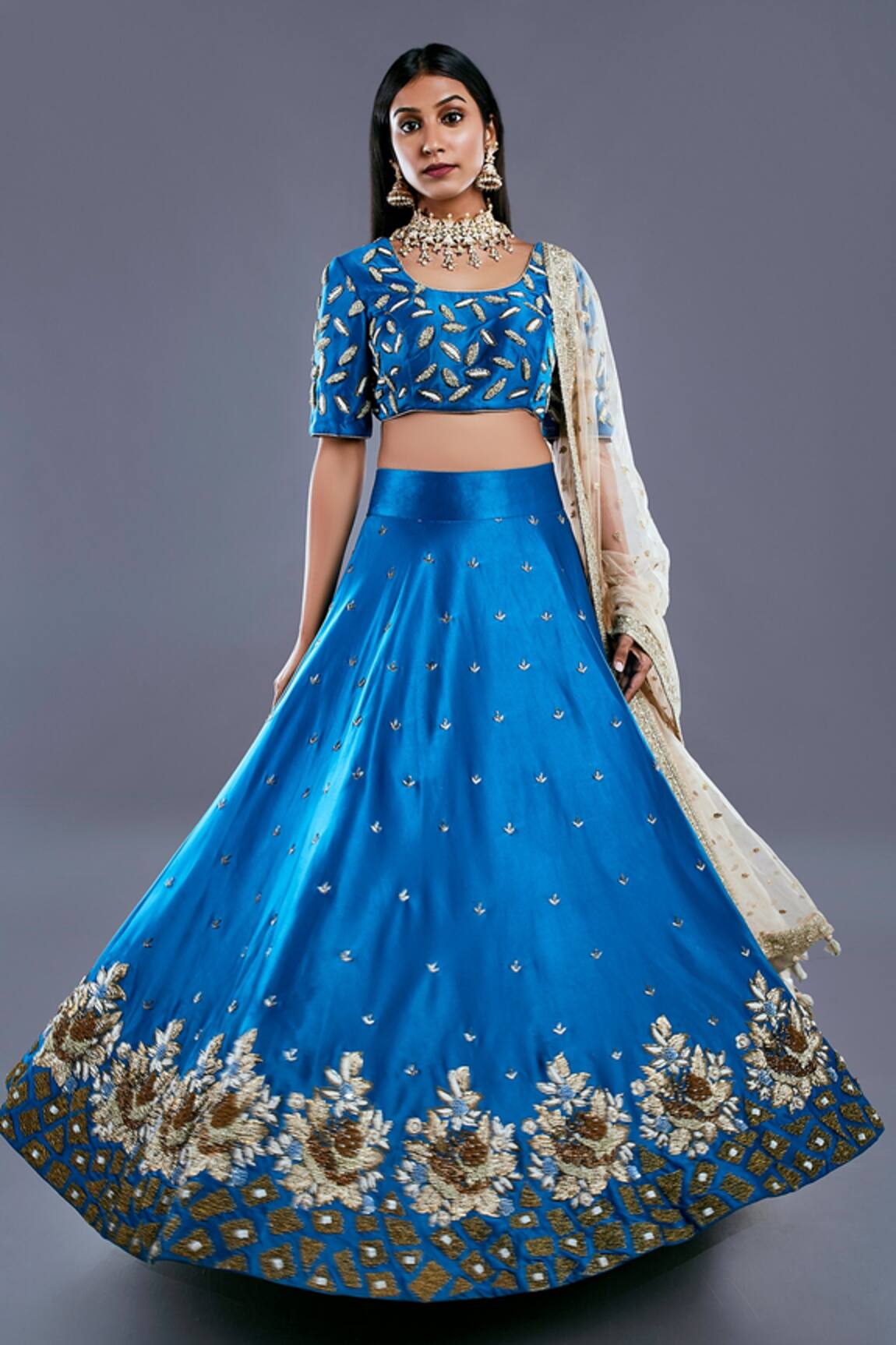 Divya Kanakia Zardozi Embroidered Lehenga Set