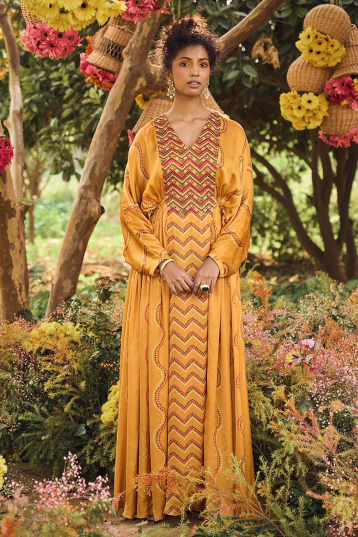 Punit Balana Bandhani Print Kaftan 