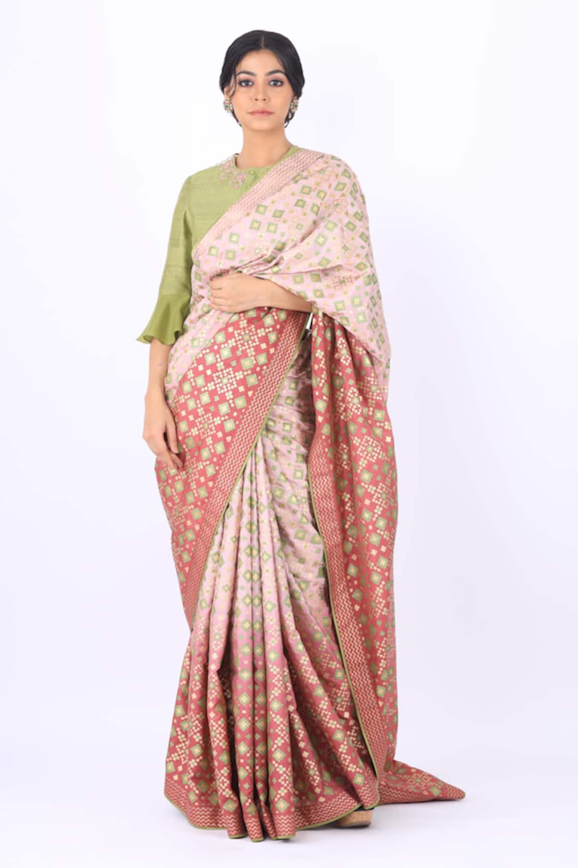 I Am Design Silk Ikat Saree 