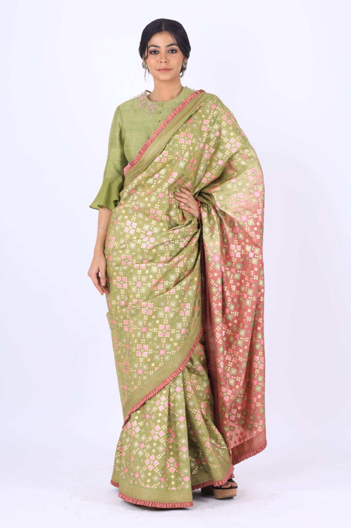 I AM Design Embroidered Blouse 