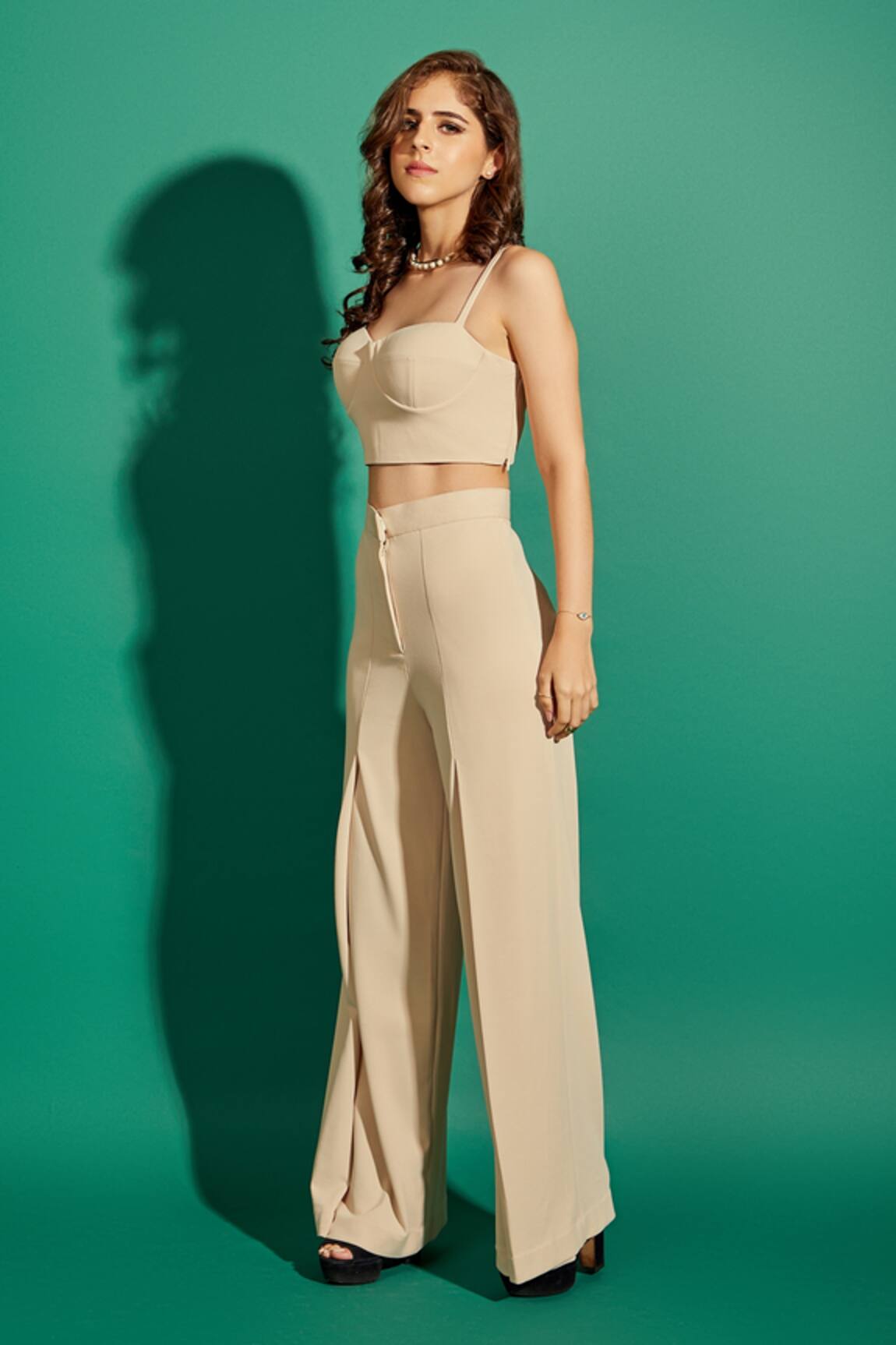 Satin utility trousers outfit cargo pants crop top  Loungewear Outfits   cargo pants Crop top Khaki And White Outfit