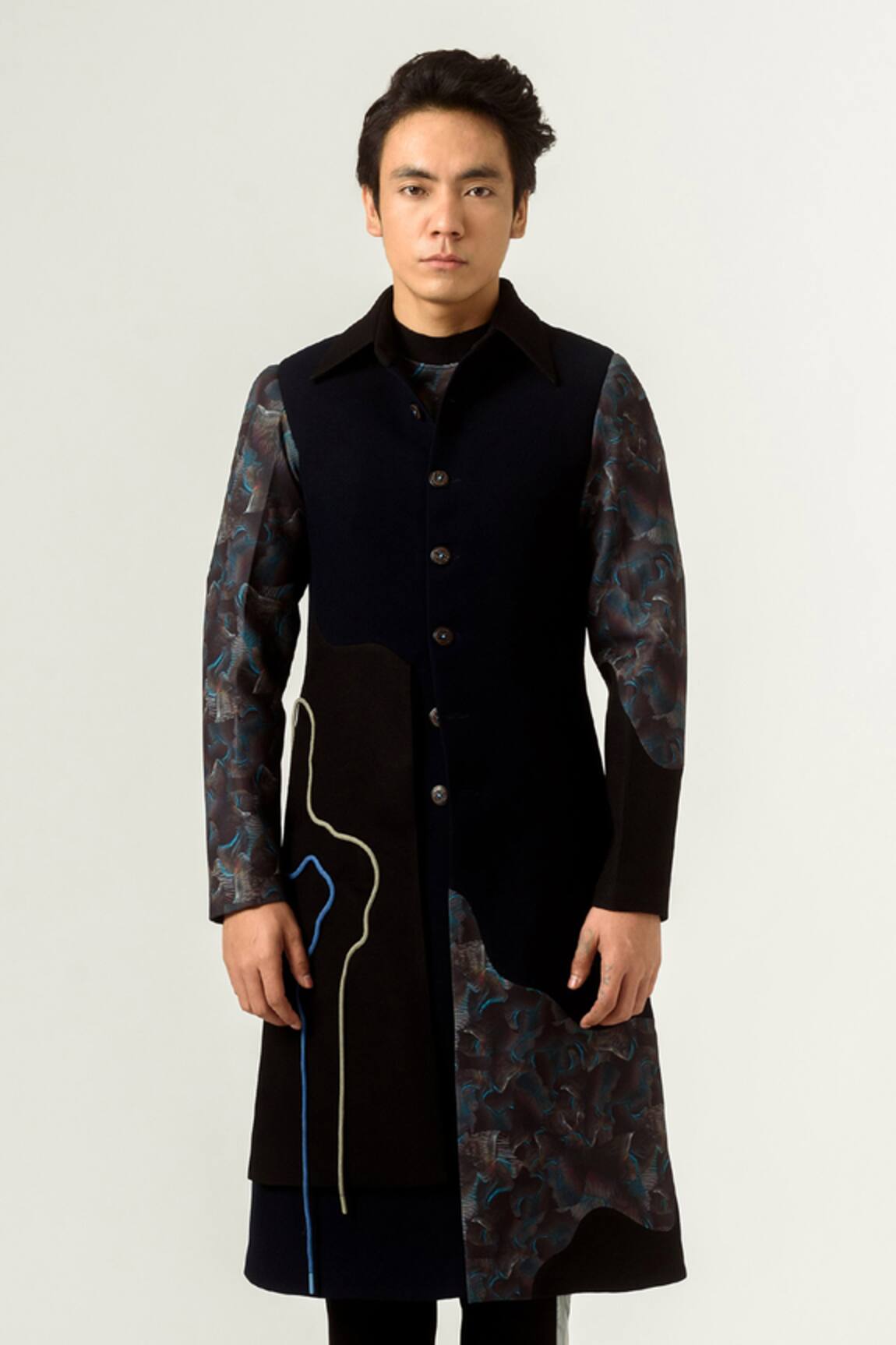 Siddhant Agrawal Agitation Panelled Trench Coat