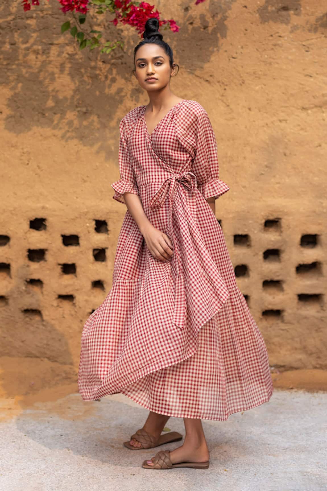 Kharakapas The Road Not Taken Cotton Dress