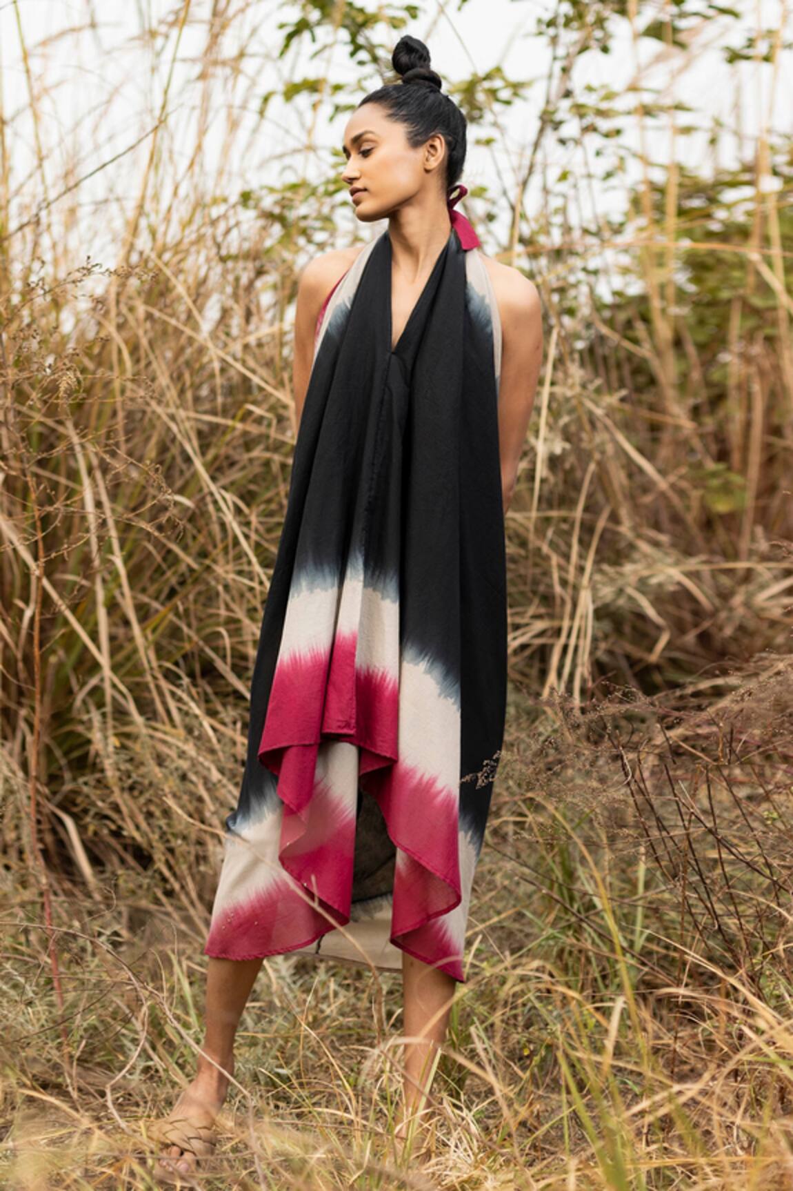 Kharakapas Shadows In The Woods Mulmul Dress