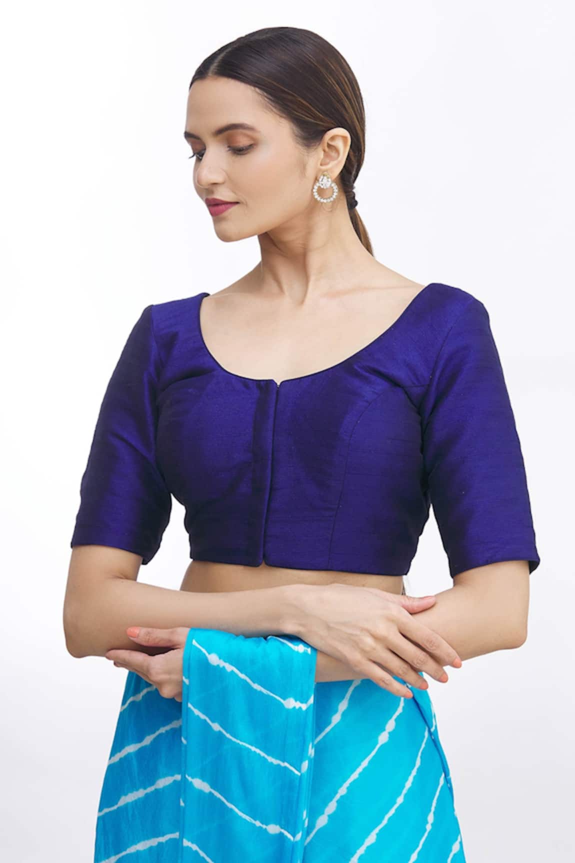 Nazaakat by Samara Singh Mulberry Silk Saree Blouse