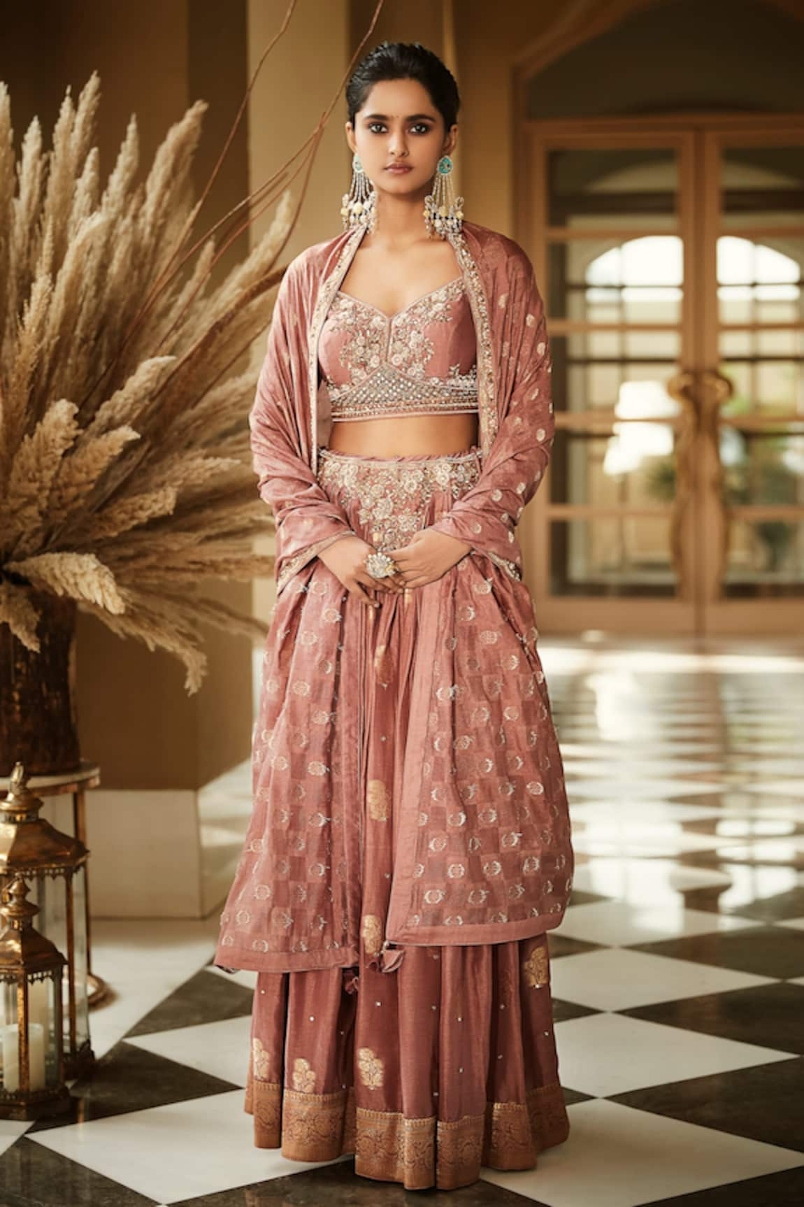 MATSYA Vintage Kashi Banarasi Lehenga Set