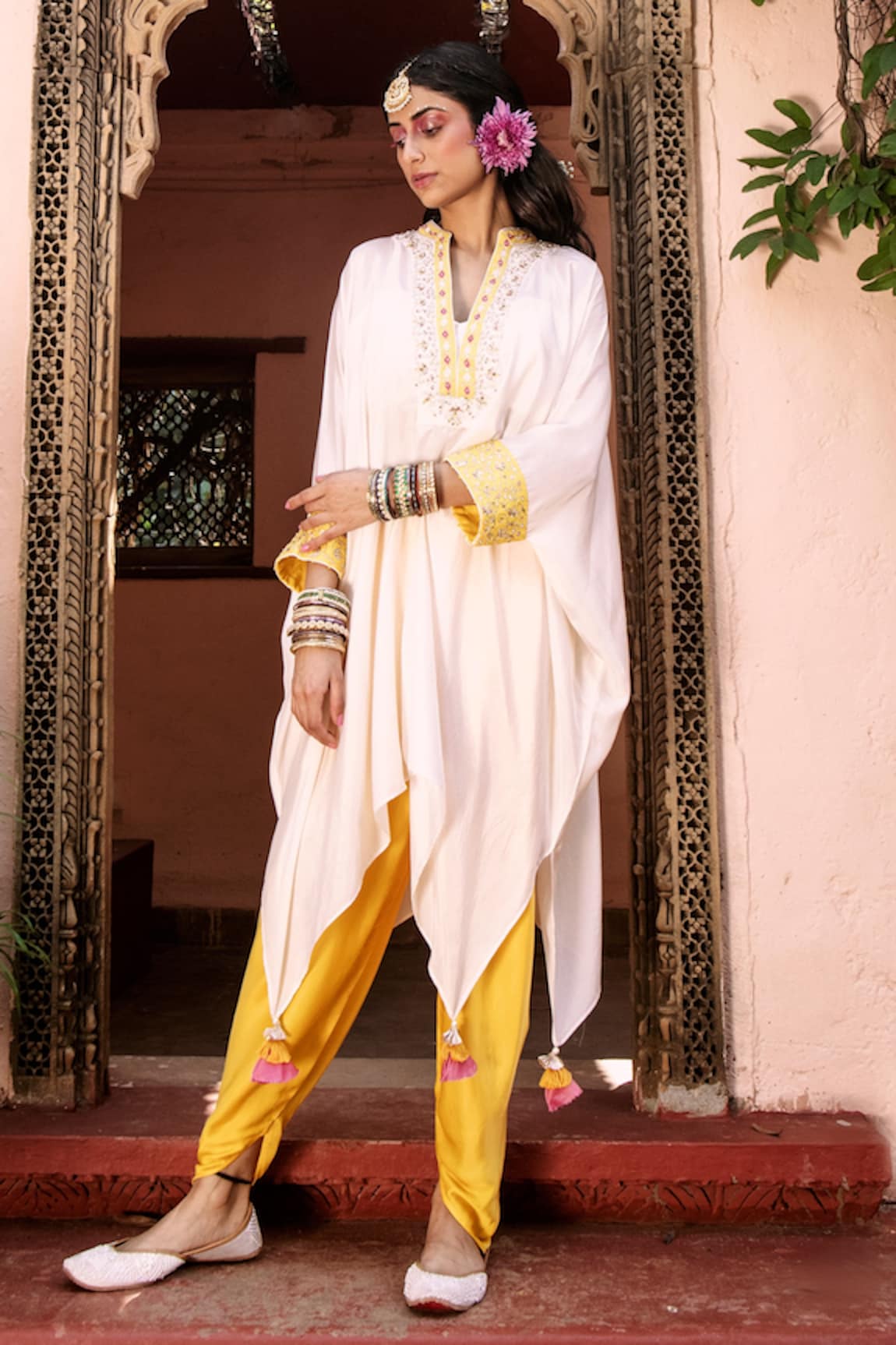 House of Dasmaya Kaftan With Dhoti Pant Set