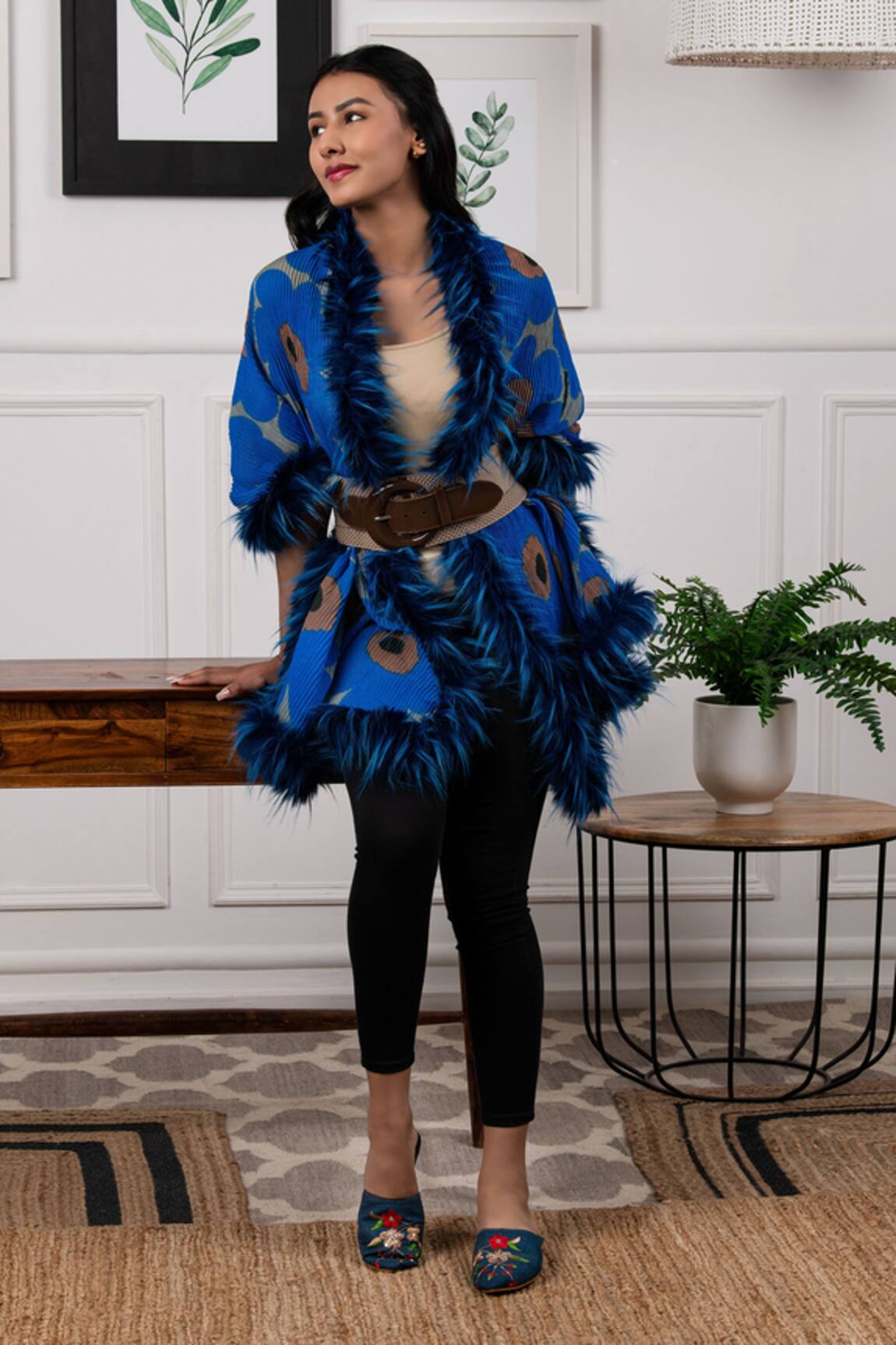 Rhe-Ana Pleated Shawl